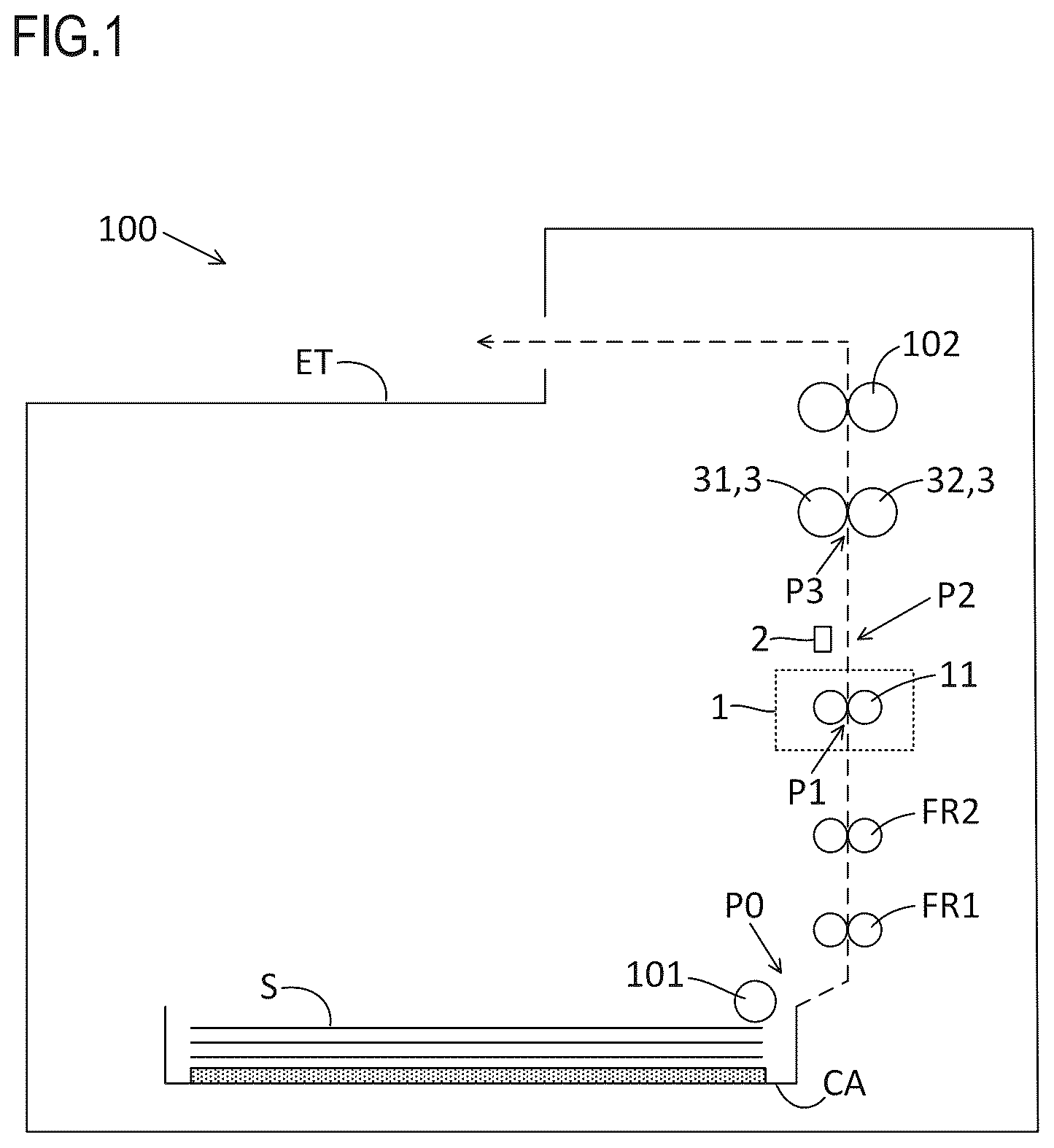 Patent US12313997 Figure 1 – Image forming apparatus