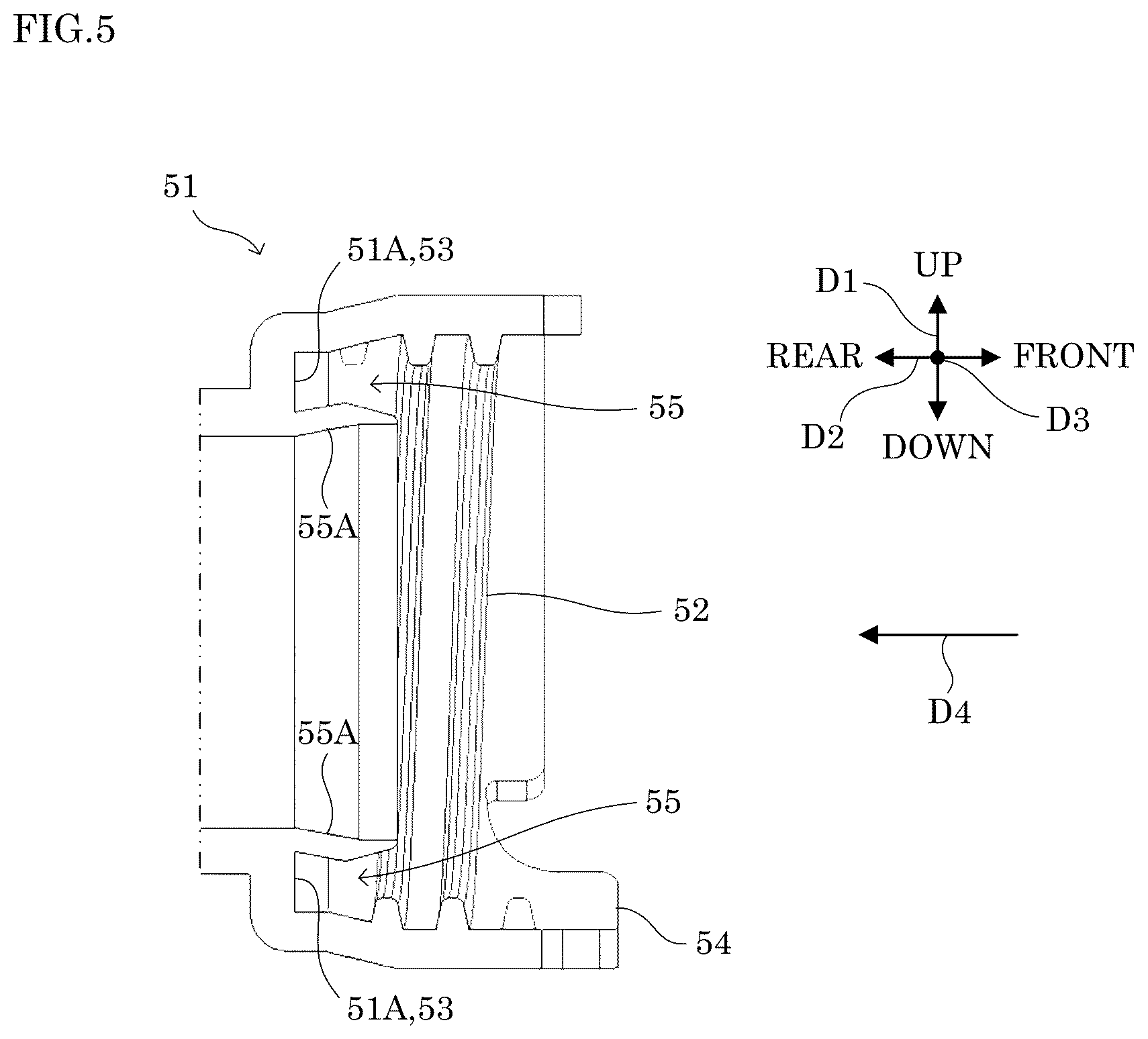 Patent US12313998 Figure 5 – Toner container capable of shortening time of cleaning task before reuse and image forming apparatus