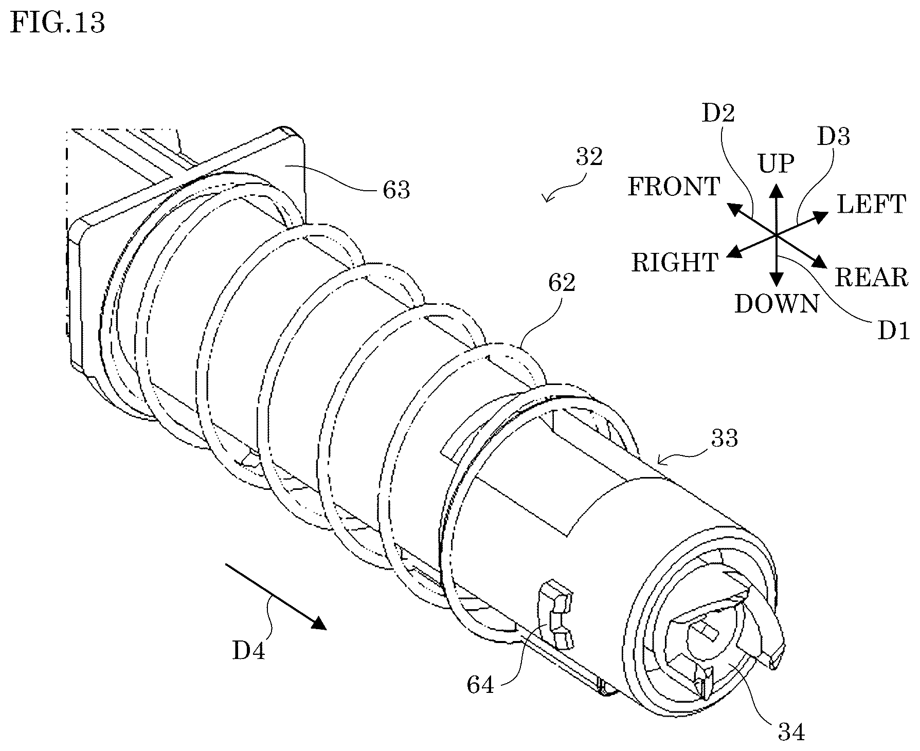 Patent US12313998 Figure 13 – Toner container capable of shortening time of cleaning task before reuse and image forming apparatus