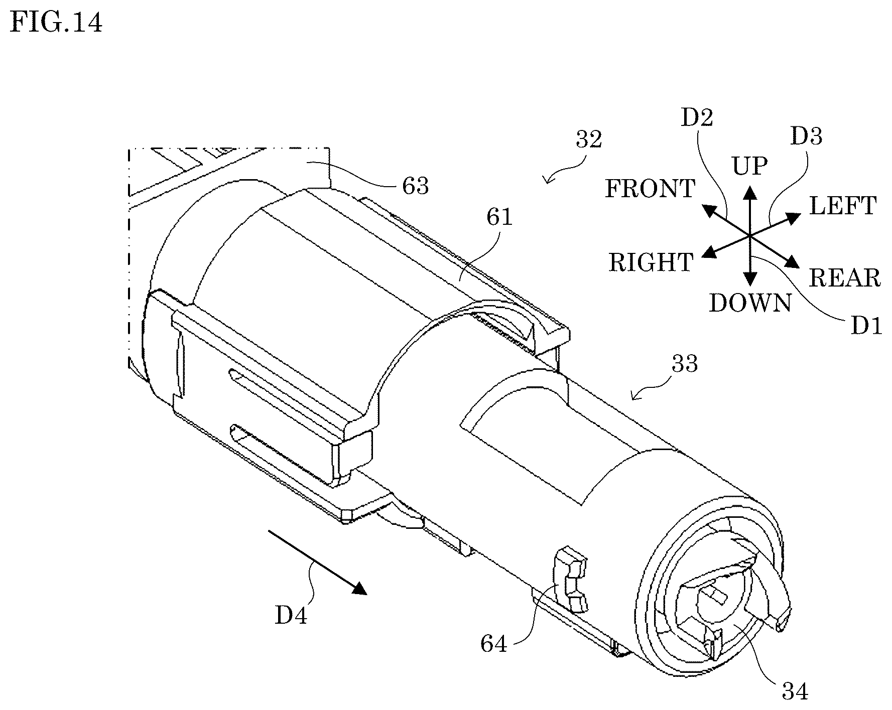 Patent US12313998 Figure 14 – Toner container capable of shortening time of cleaning task before reuse and image forming apparatus