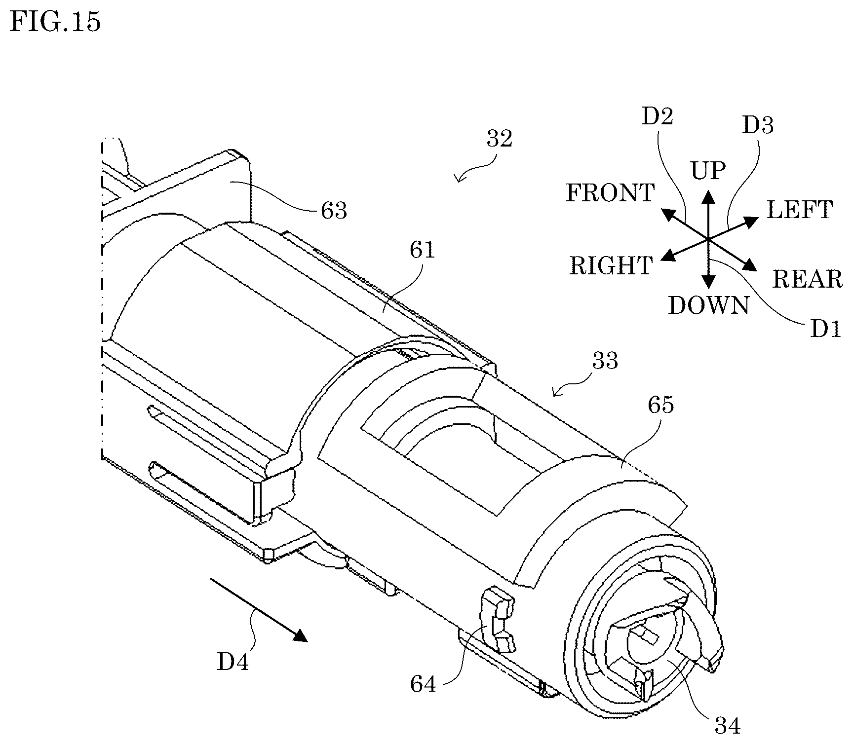 Patent US12313998 Figure 15 – Toner container capable of shortening time of cleaning task before reuse and image forming apparatus