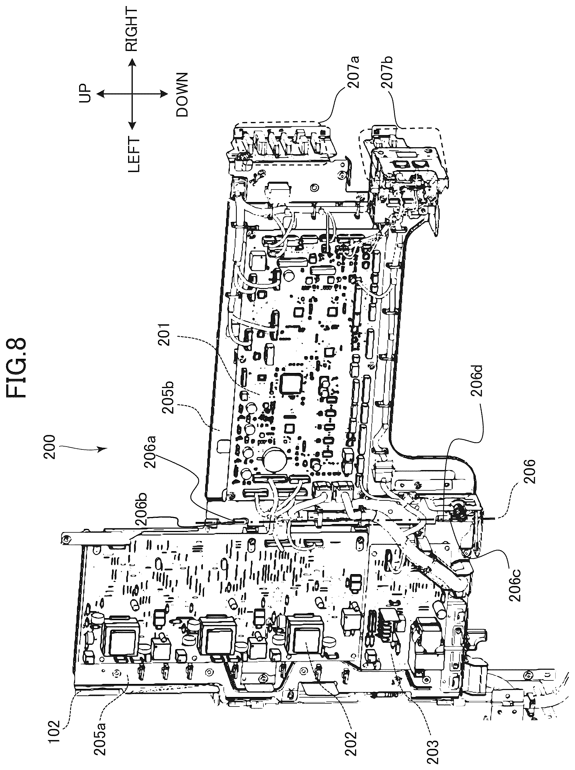 Patent US12313999 Figure 8 – Image forming apparatus having improved access to drive unit