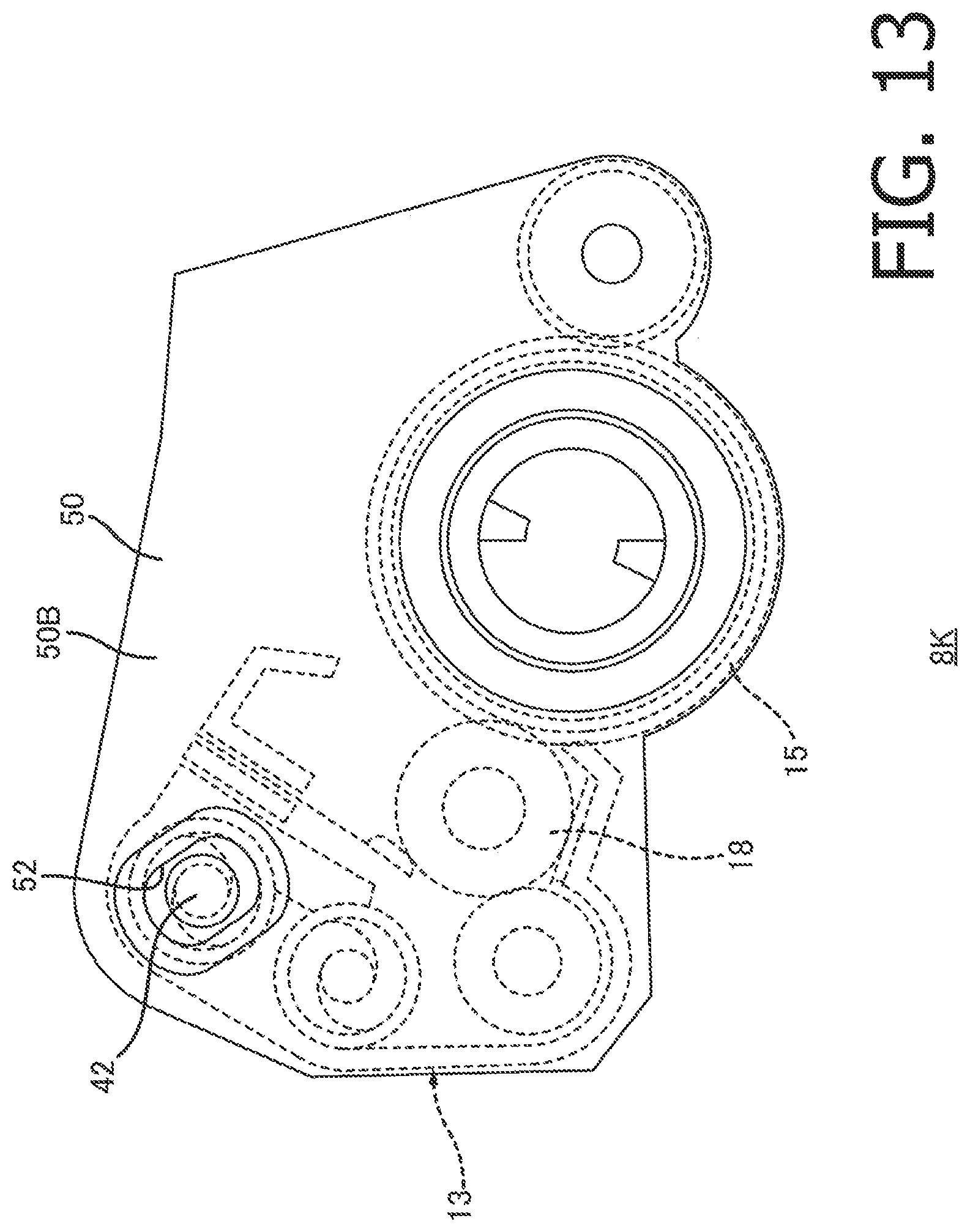 Patent US12314001 Figure 13 – Image forming apparatus including LED array attached to top cover