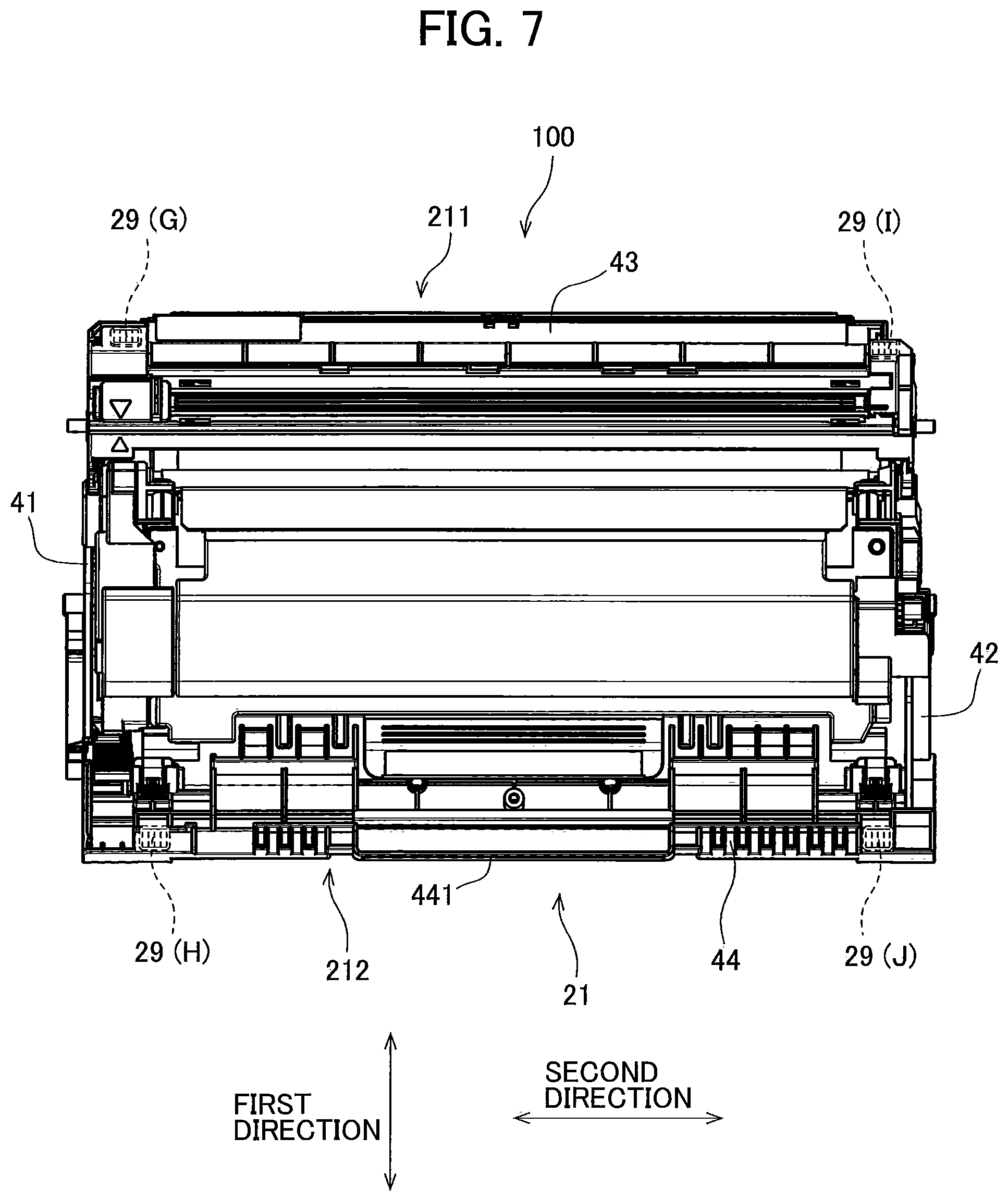 Patent US12314002 Figure 7 – Drum cartridge including electrical contact surface positioned at outer surface of drum frame