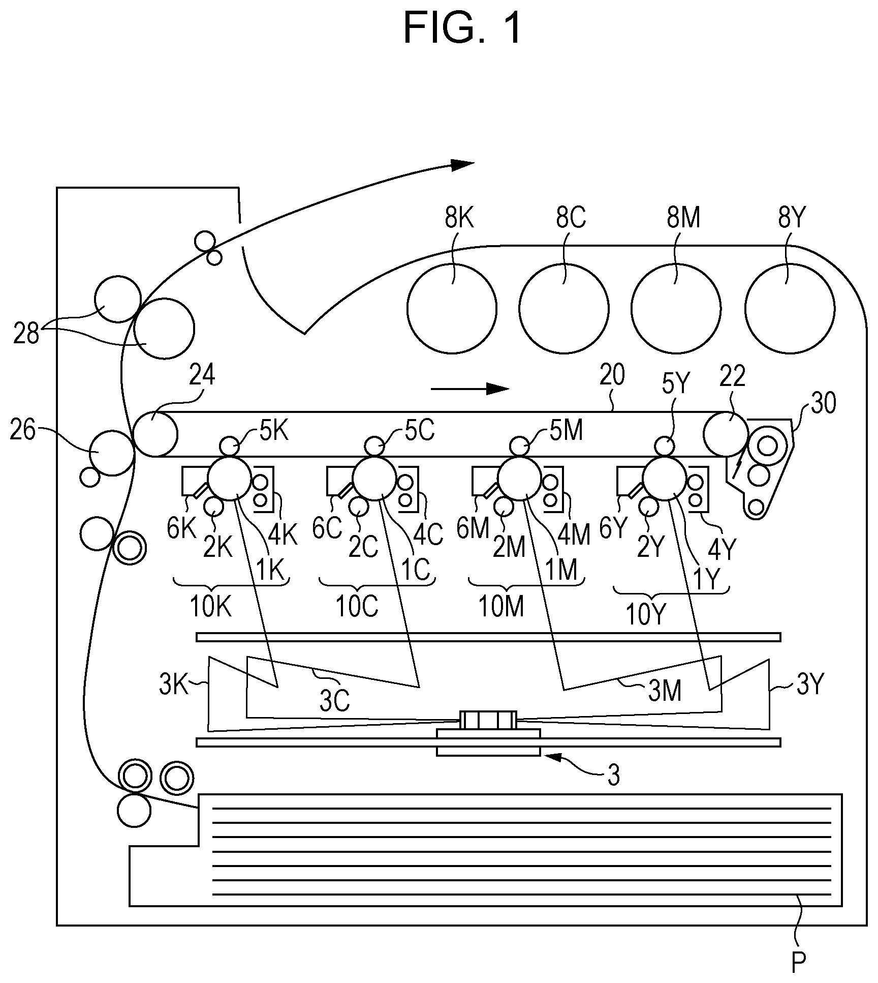 Patent US12314003 Figure 1 – Electrostatic image developing toner and electrostatic image developer
