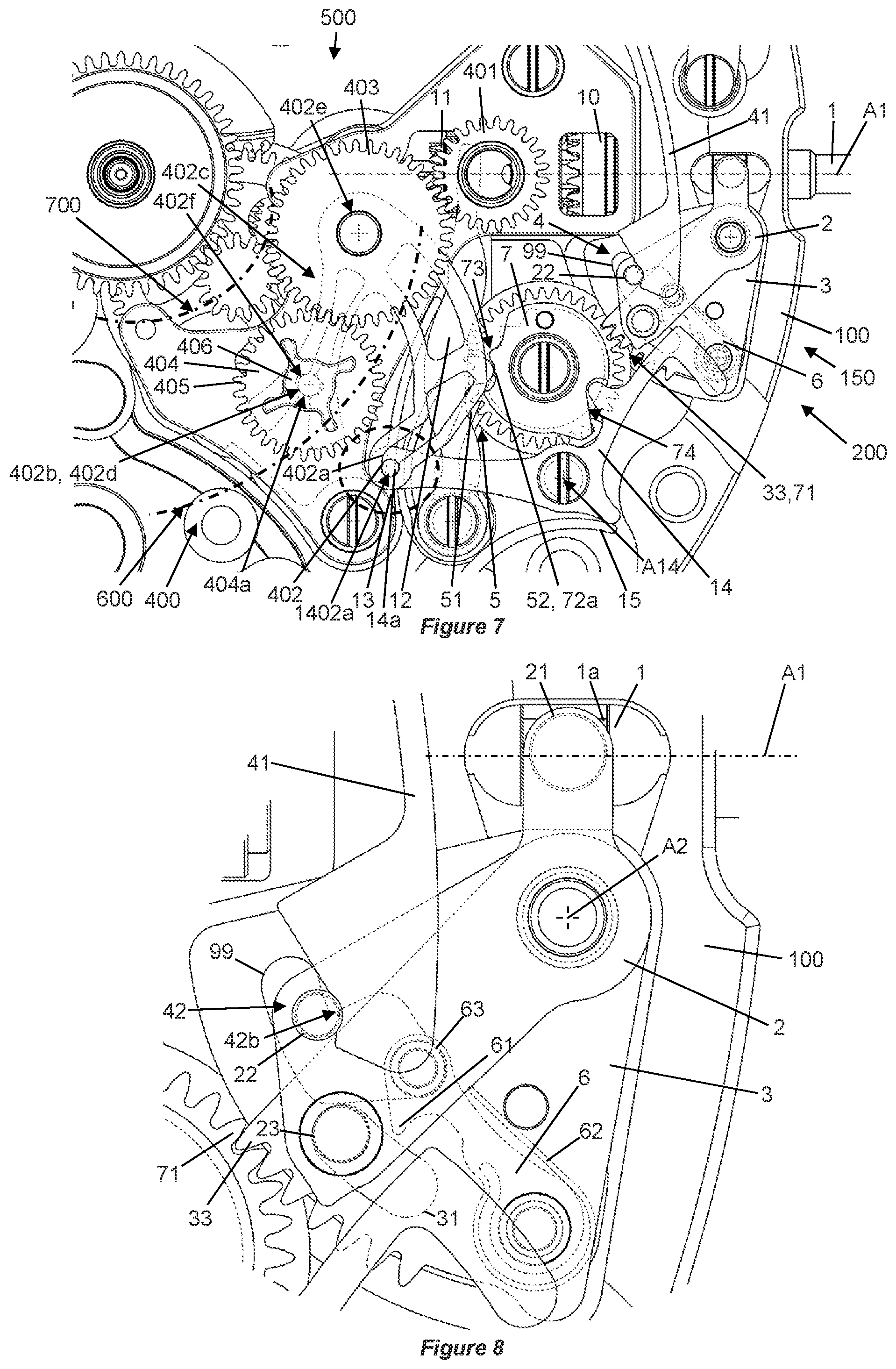Patent US12314010 Figure 4 – Device for selecting timepiece functions