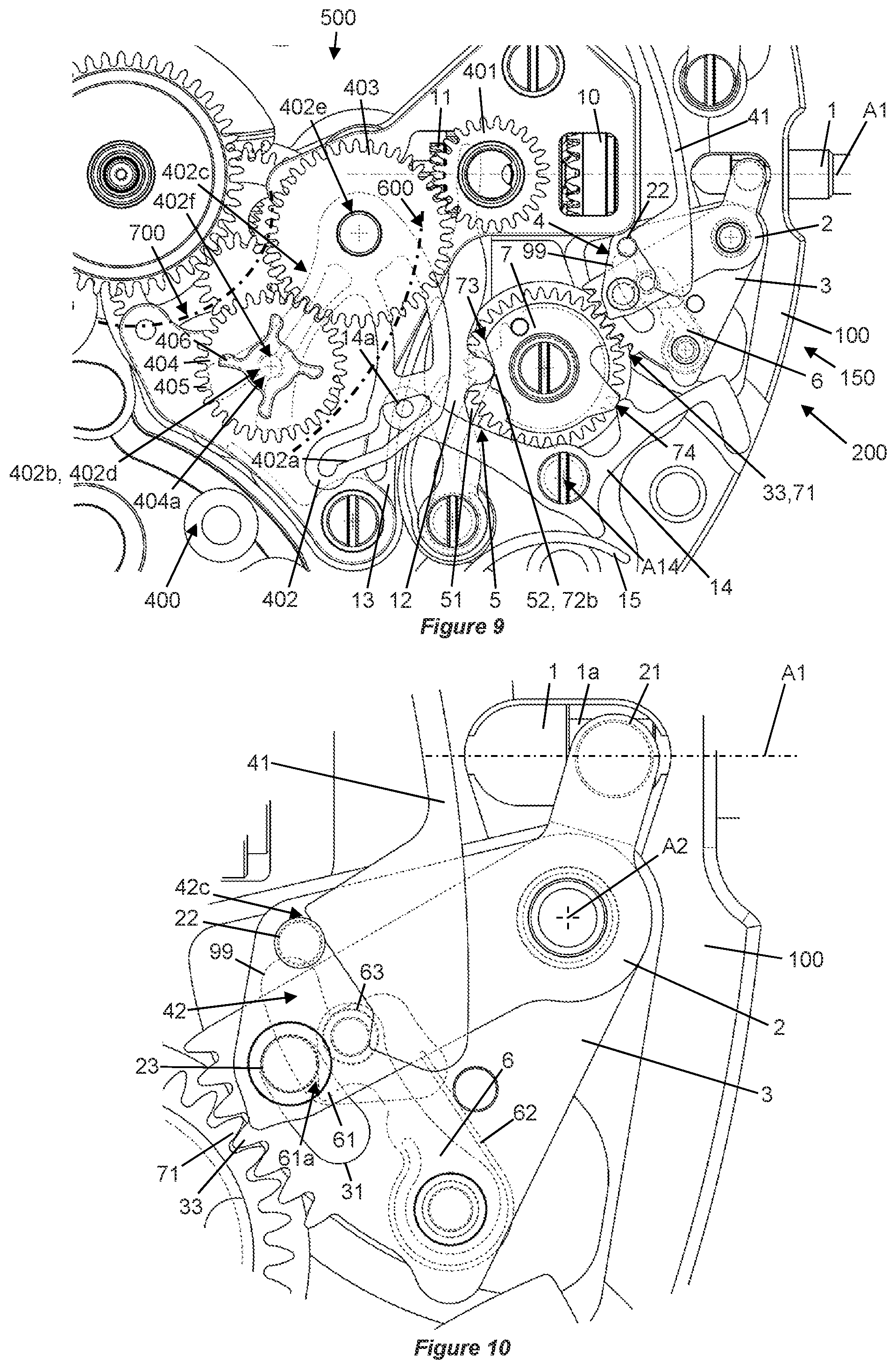 Patent US12314010 Figure 5 – Device for selecting timepiece functions