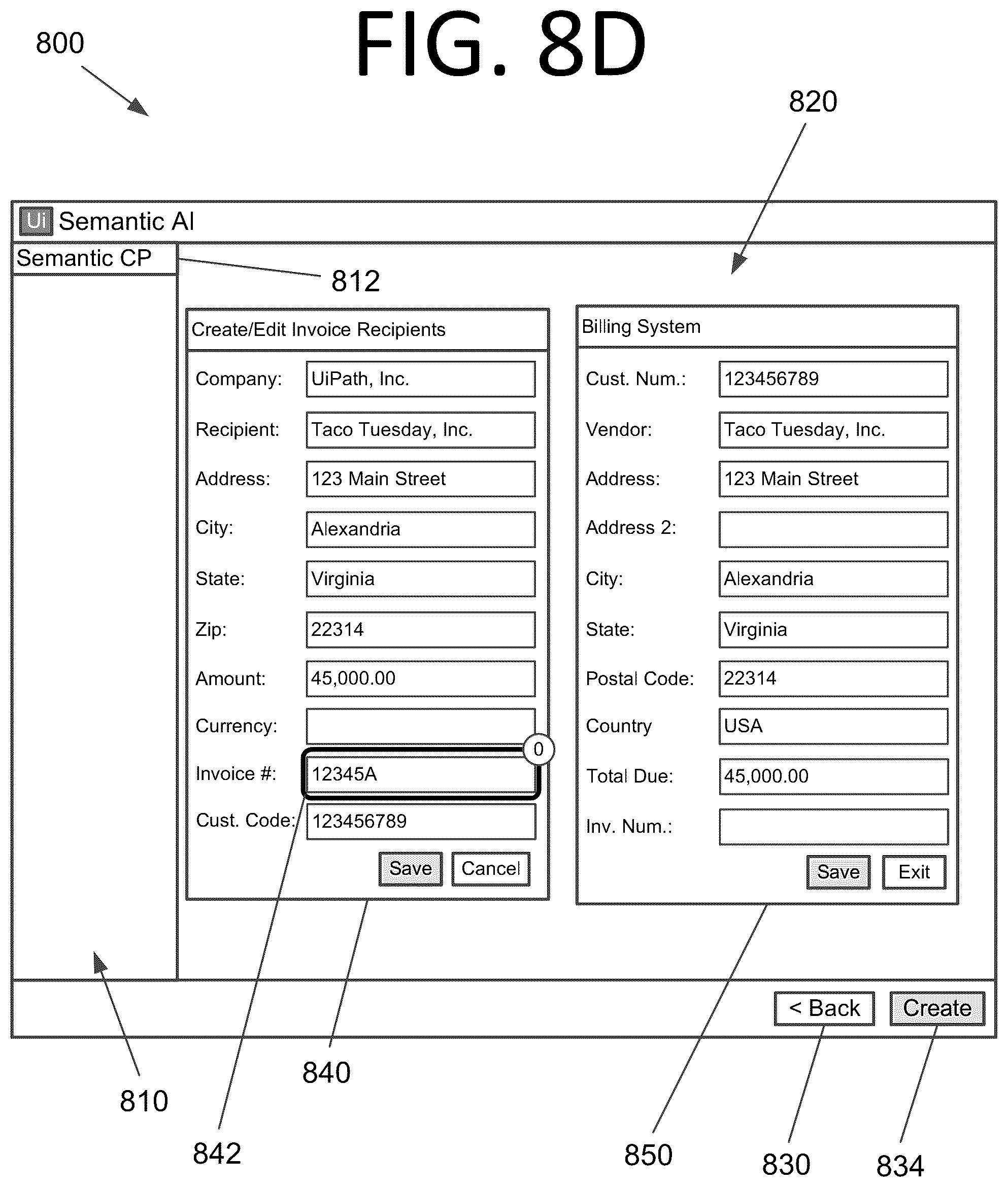 Patent US12314017 Figure 12 – Automatic data transfer between a source and a target using semantic artificial intelligence for robotic process automation