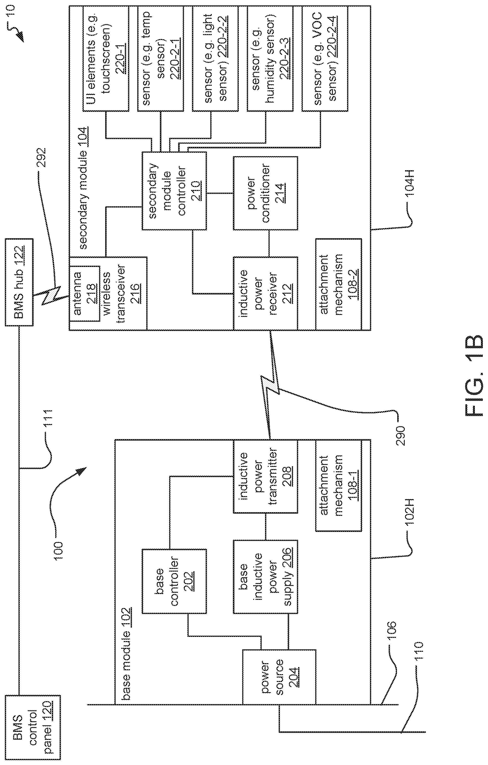 Patent US12314021 Figure 2 – System and method for providing power to building management system components using inductive coupling