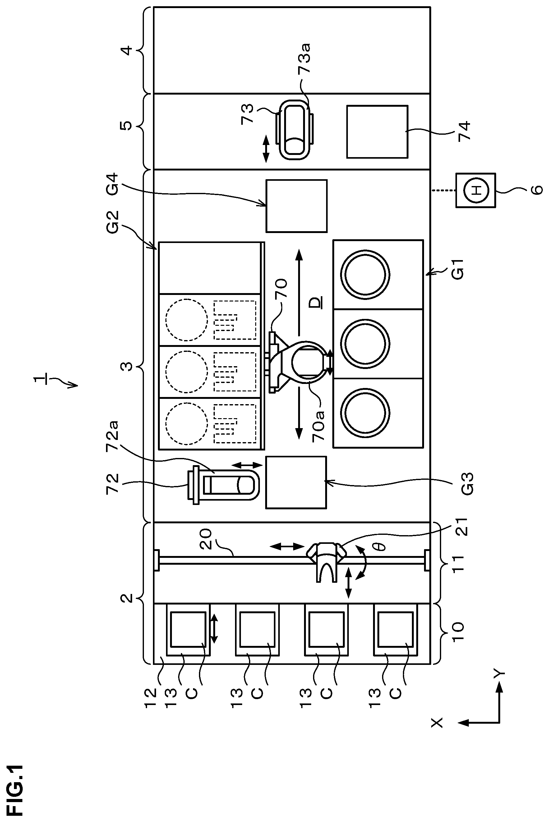 Patent US12314023 — Treatment condition setting method, storage medium, and substrate treatment system — Figure 1