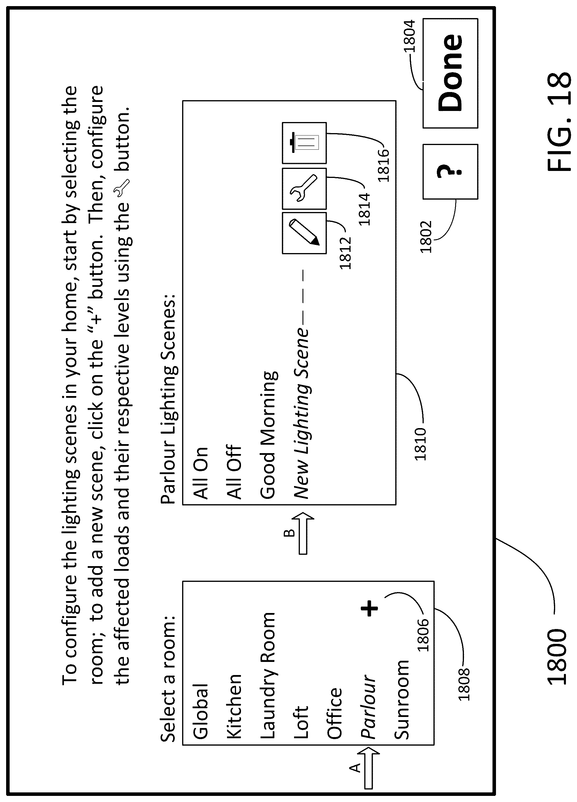 Patent US12314024 Figure 18 – Method for establishing a building automation system including installing a plurality of controllable devices in a plurality of rooms in a building