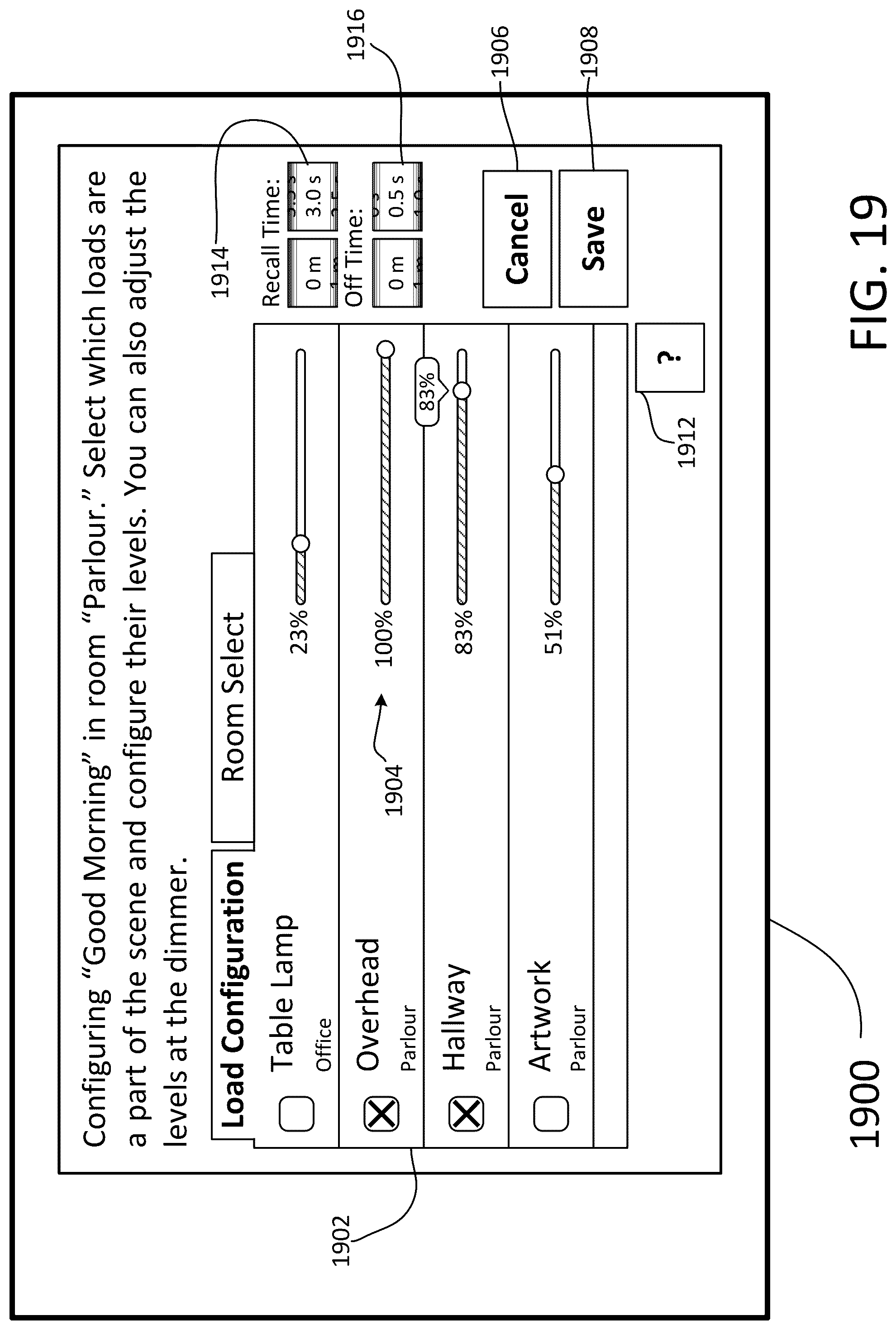 Patent US12314024 Figure 19 – Method for establishing a building automation system including installing a plurality of controllable devices in a plurality of rooms in a building