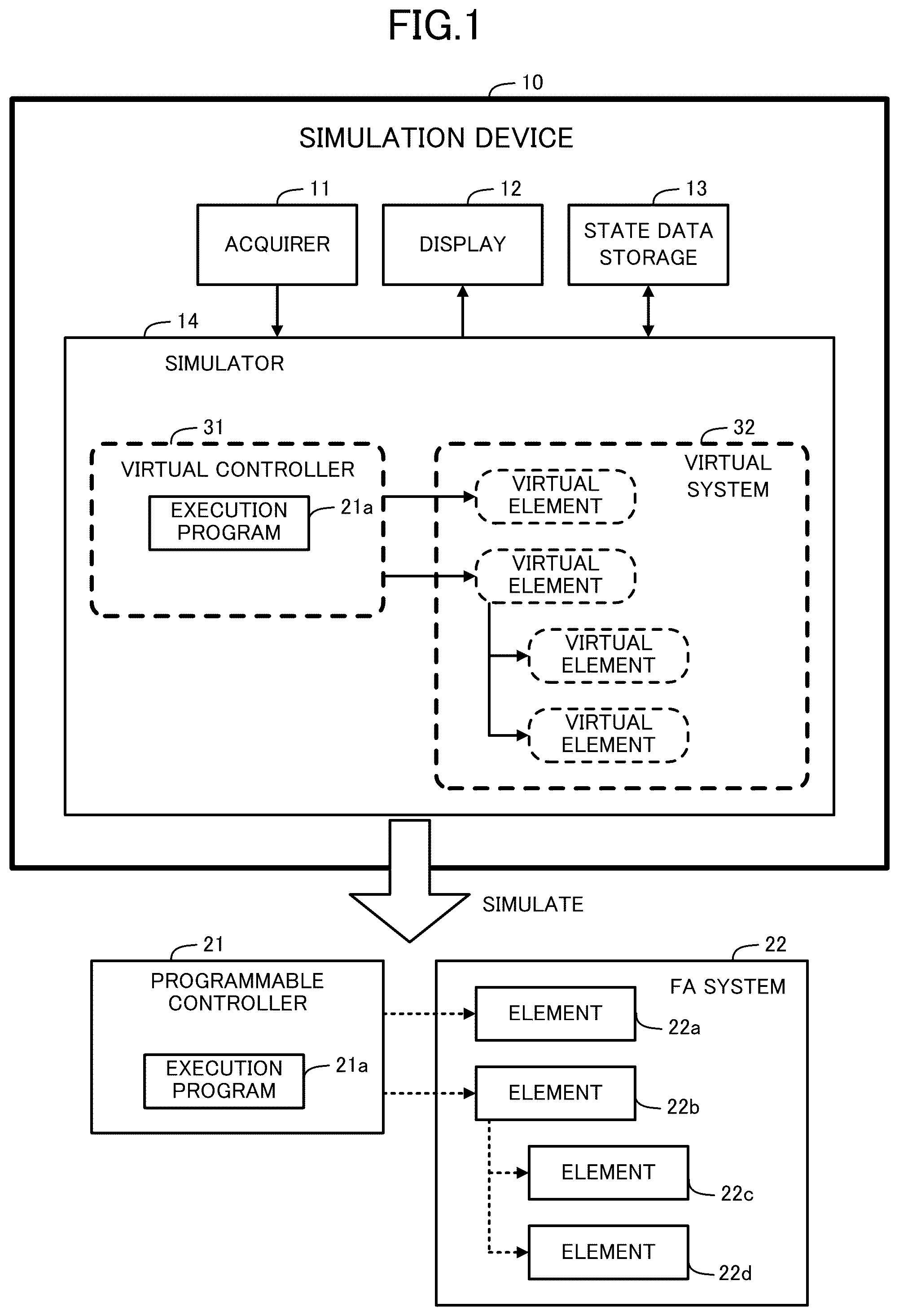 Patent US12314035 Figure 1 – Recording medium, simulation method, and simulation device