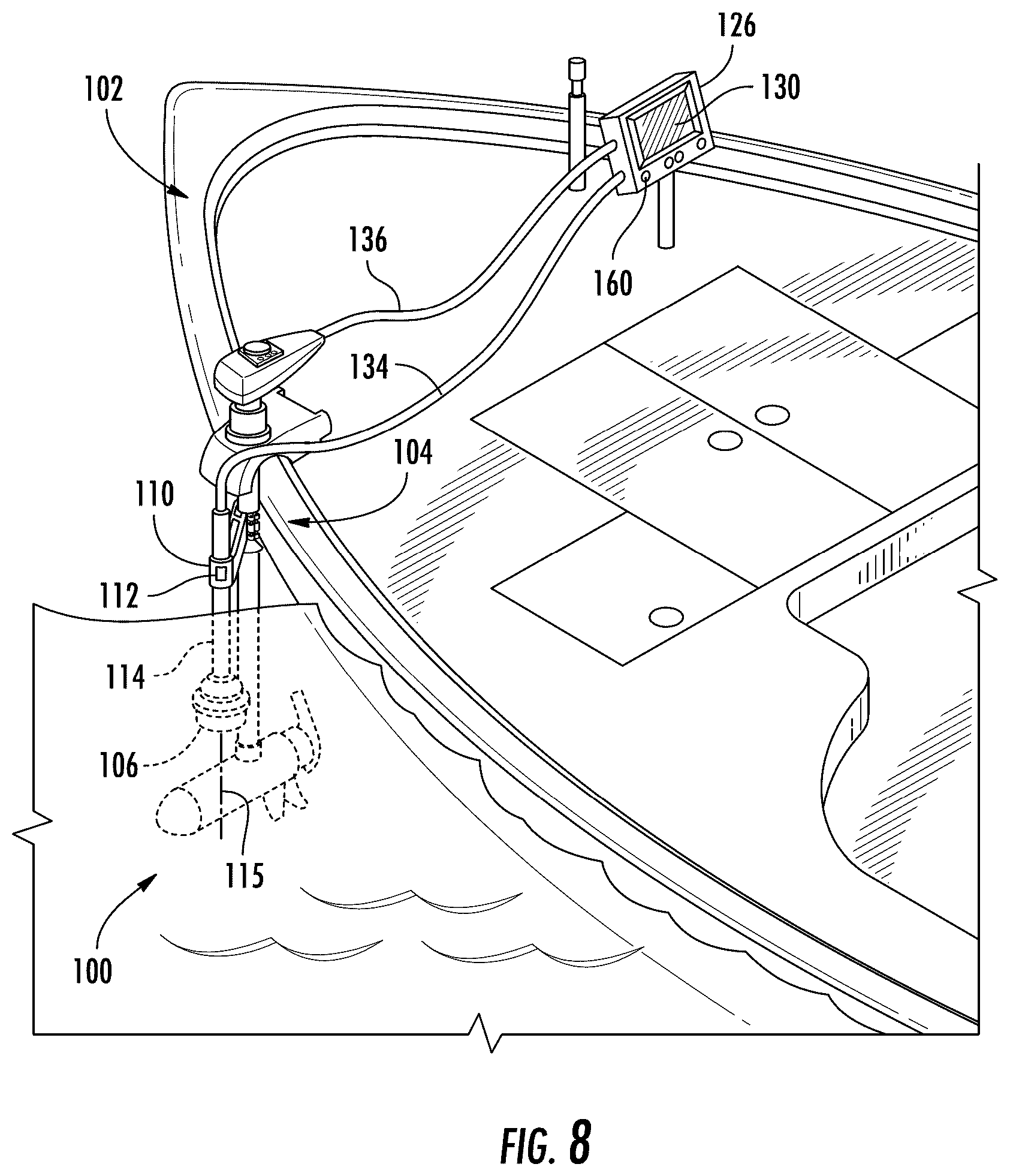 Patent US12314050 Figure 5 – System and method for maintaining sonar imaging of a structure regardless of boat orientation