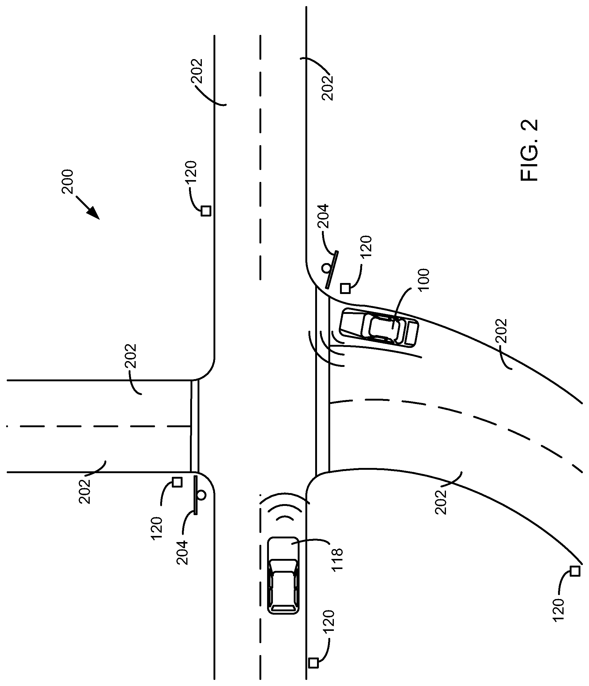 Patent US12314057 Figure 2 – Vehicle radar perception and localization