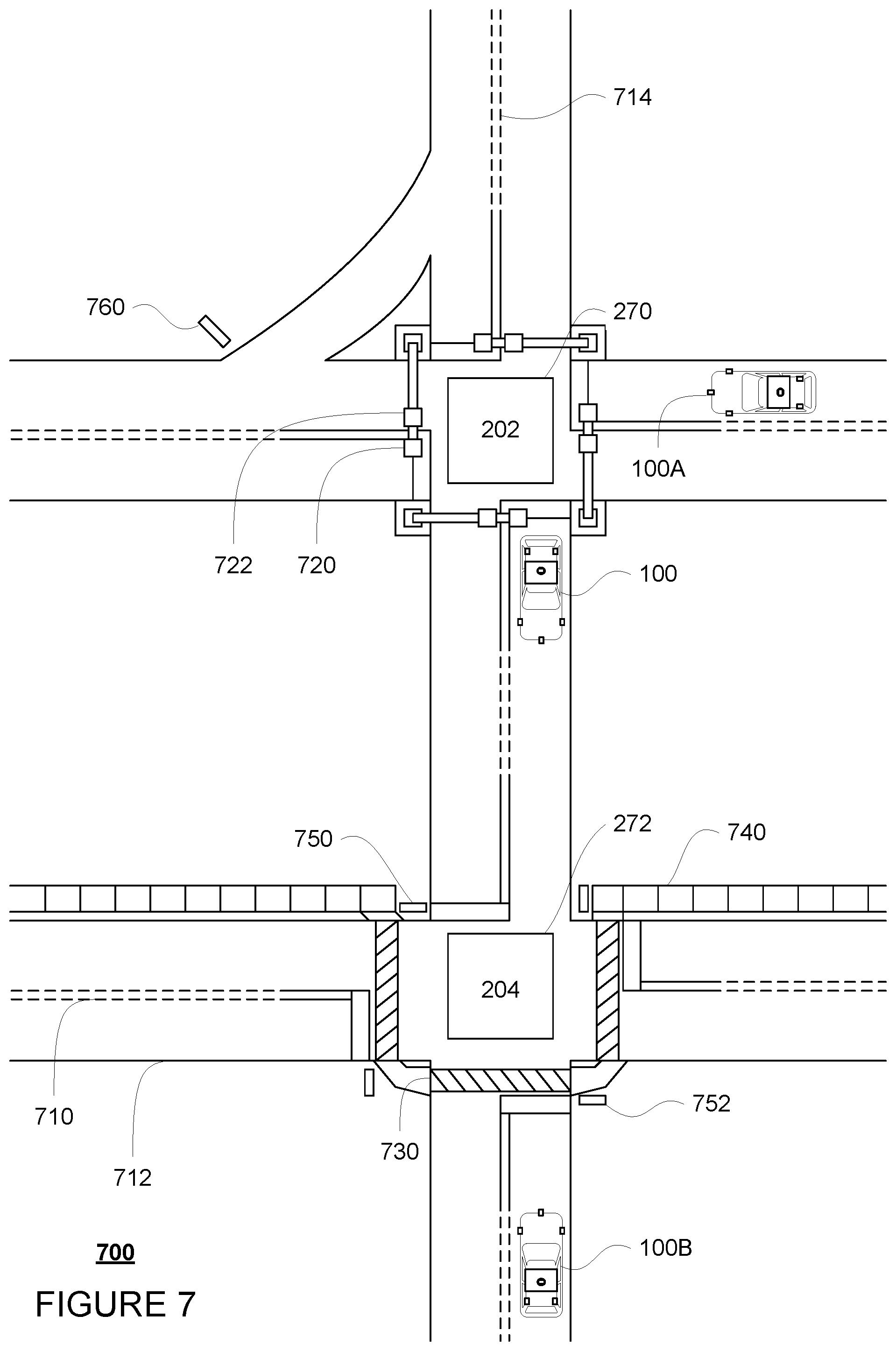 Patent US12314058 Figure 7 – Targeted driving for autonomous vehicles