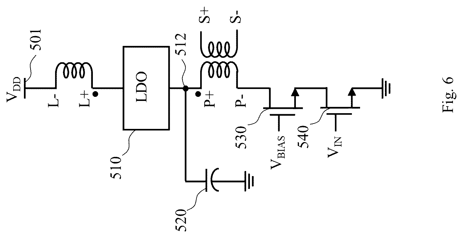 Patent US12314070 Figure 6 – Circuit layout for improving power supply rejection ratio