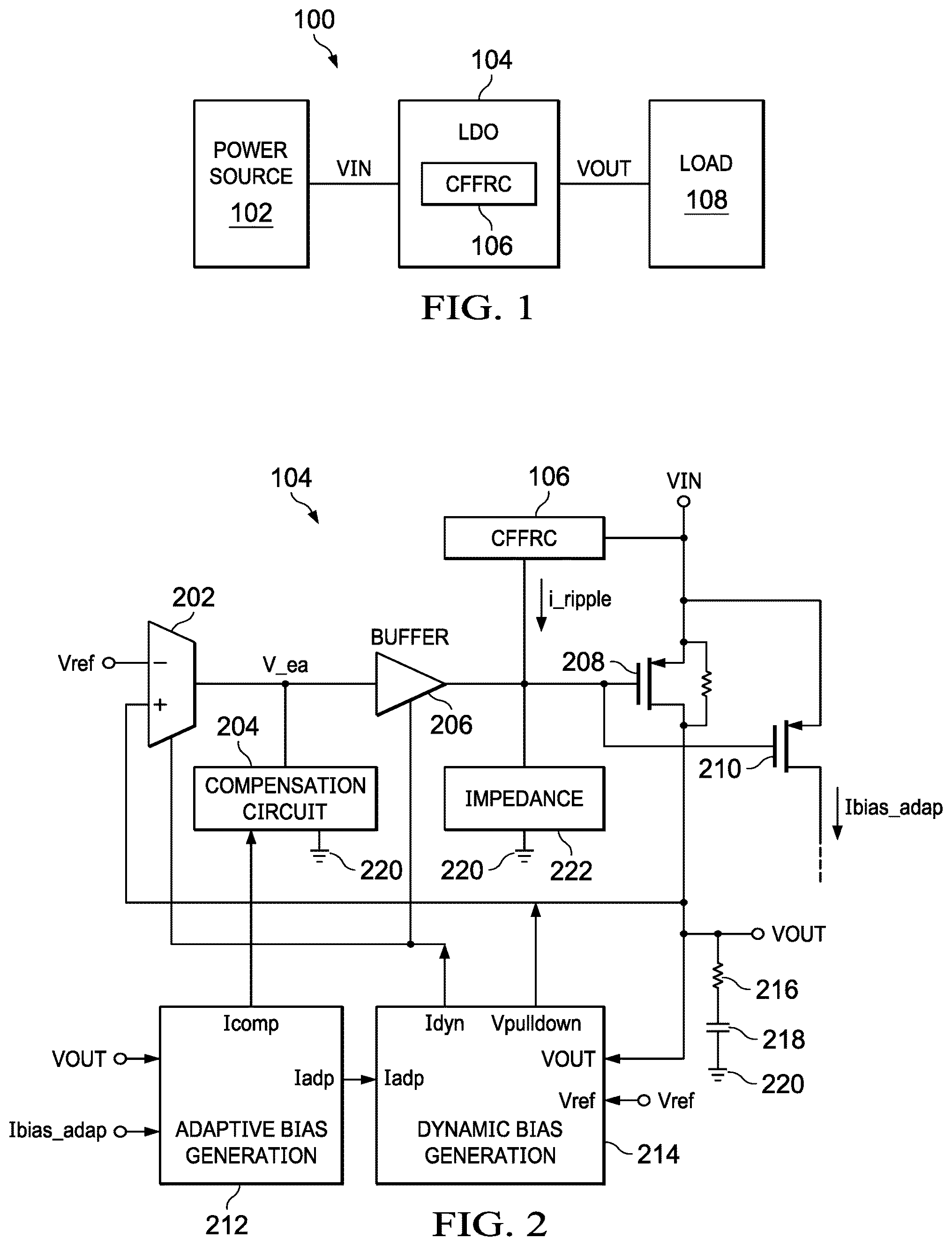 Patent US12314071 — Current-mode feedforward ripple cancellation — Figure 1