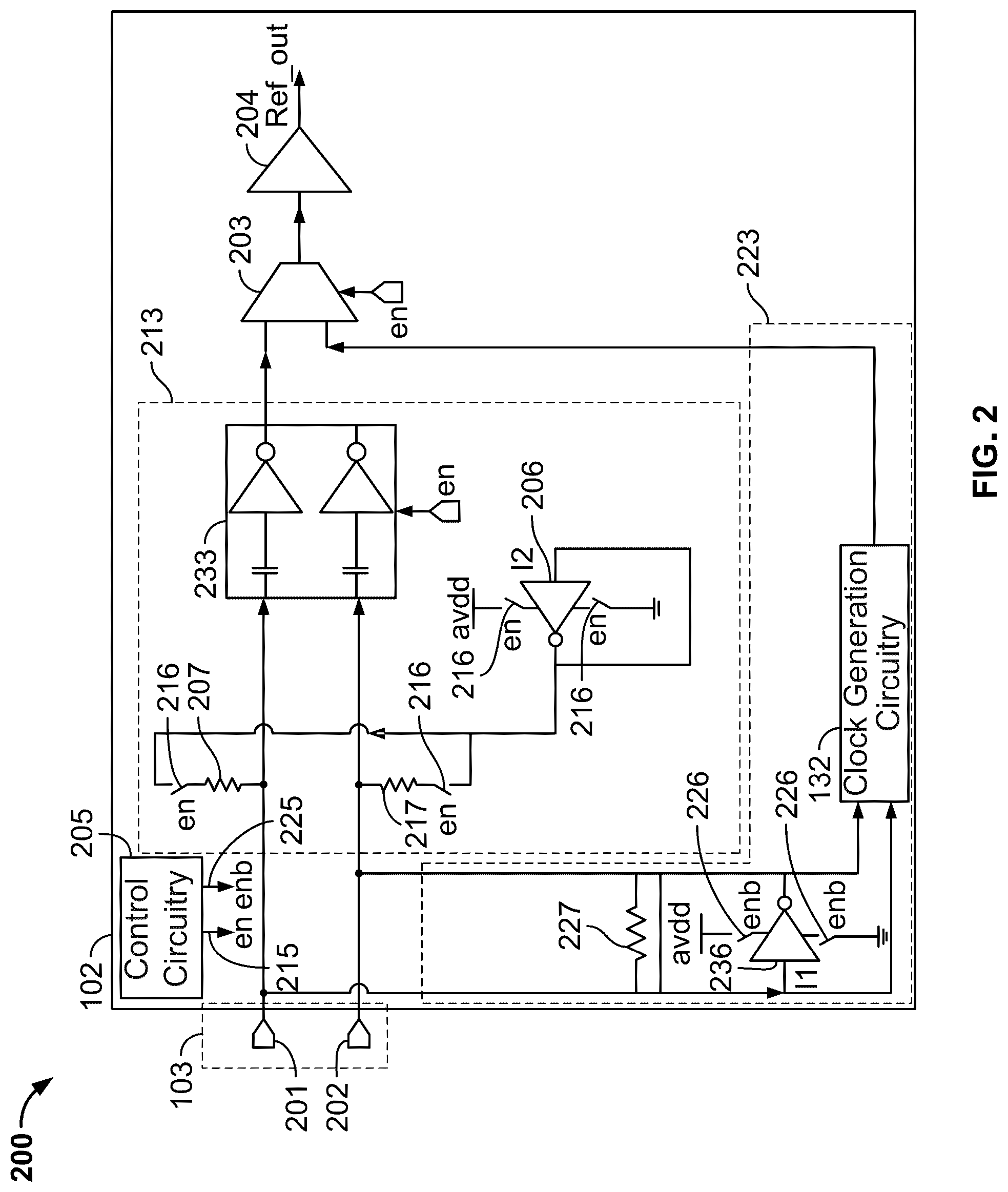 Patent US12314077 Figure 2 – Wireline transceiver with internal and external clock generation