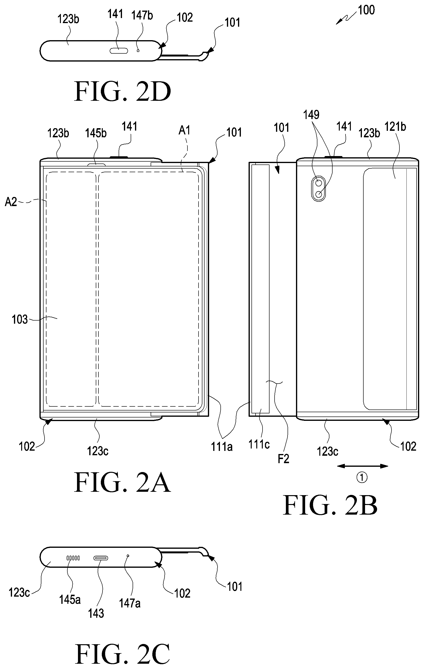 Patent US12314080 Figure 2 – Electronic device comprising support member
