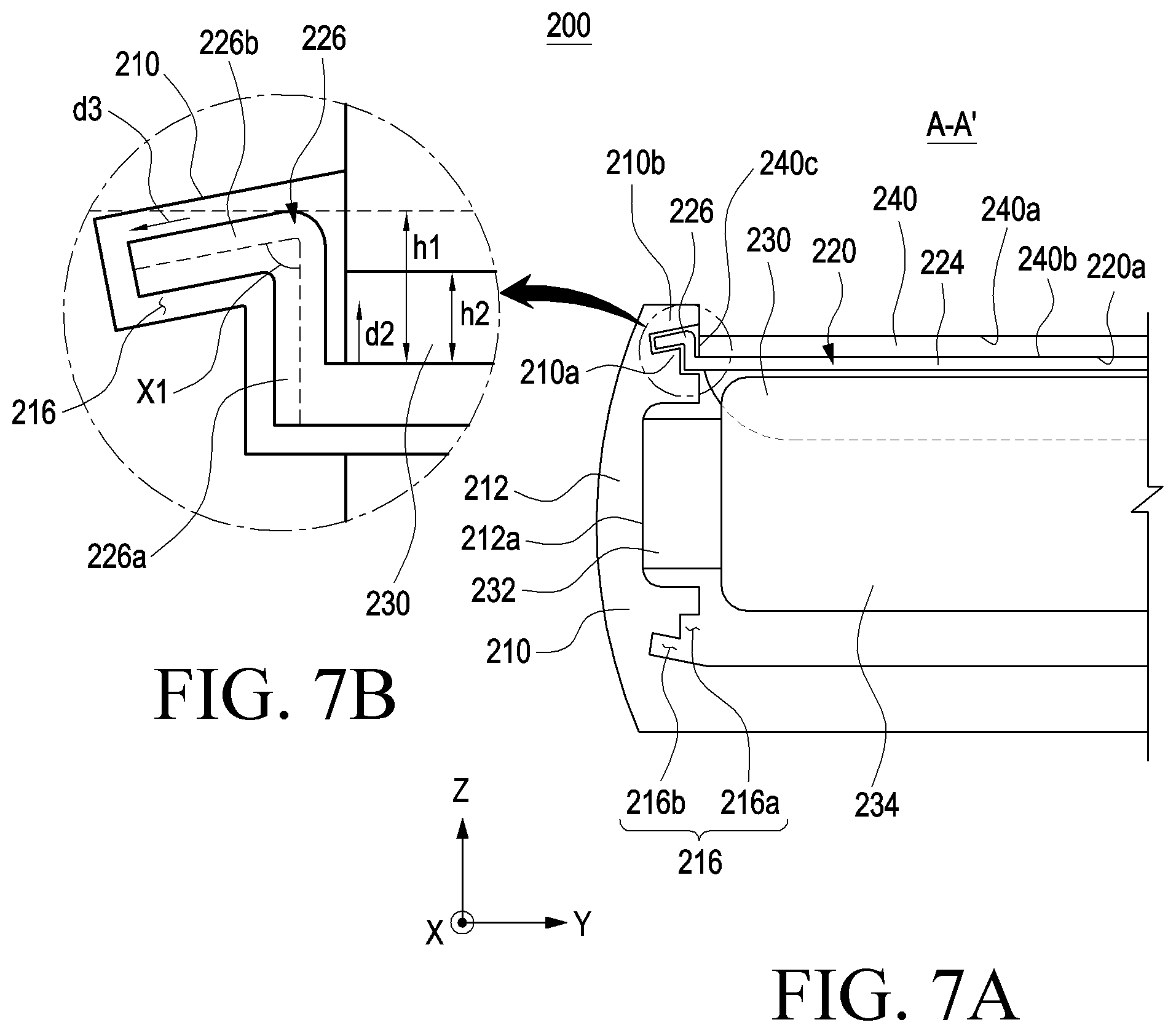 Patent US12314080 Figure 7 – Electronic device comprising support member