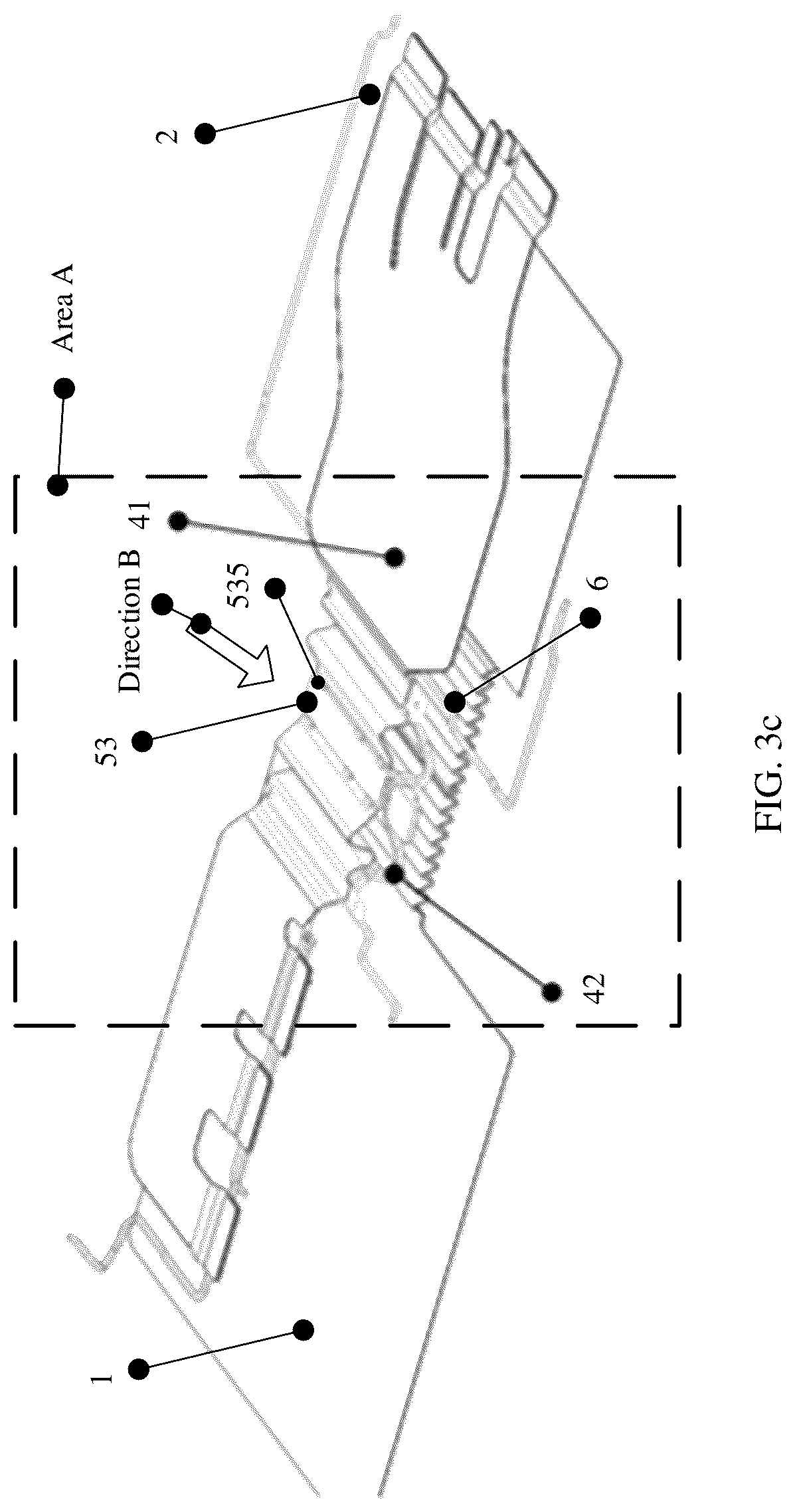 Patent US12314082 Figure 4 – Foldable terminal device including at least three housings coupled by rotating shafts