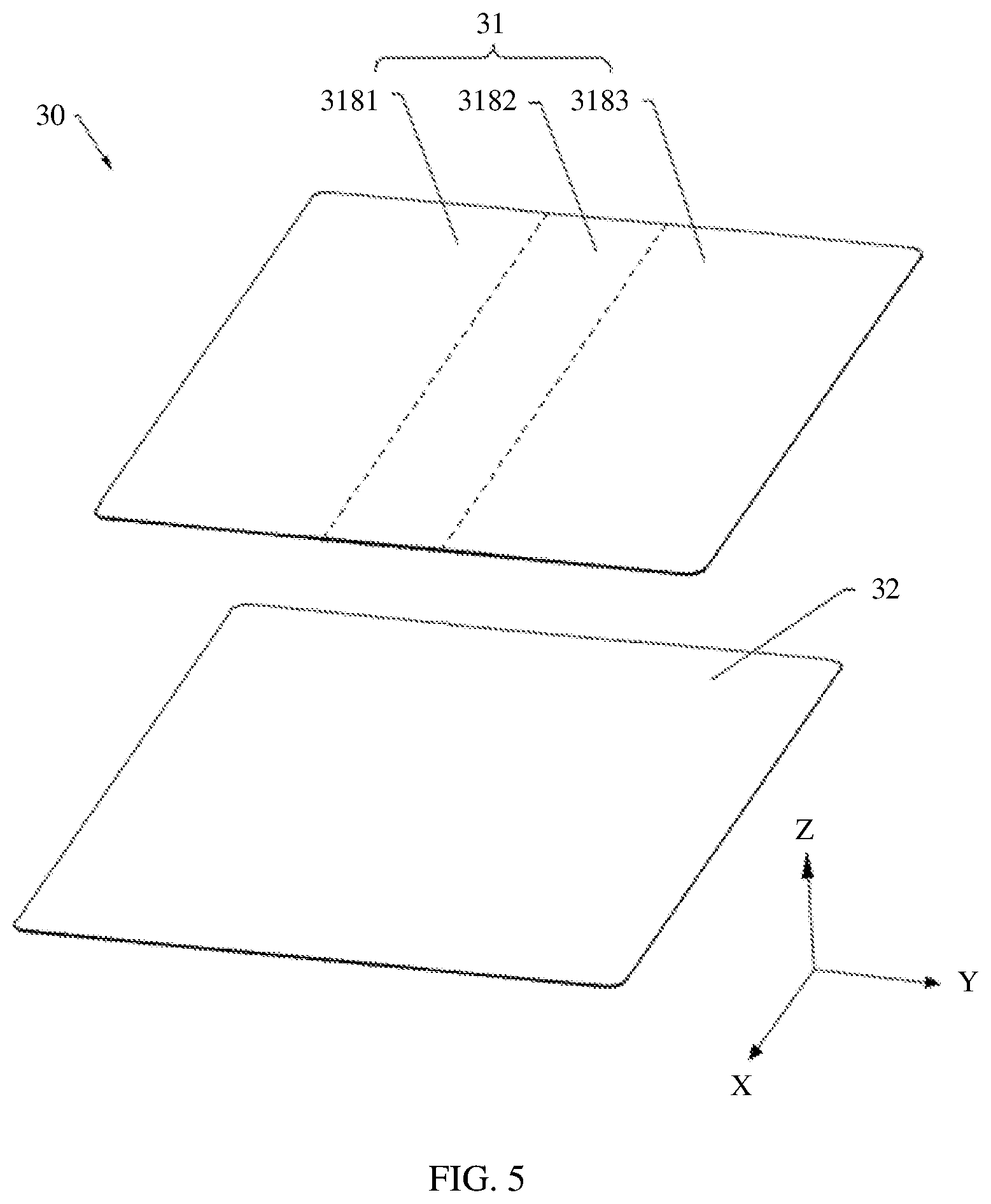 Patent US12314084 Figure 4 – Display module with a bendable region and non-bendable region, and electronic device