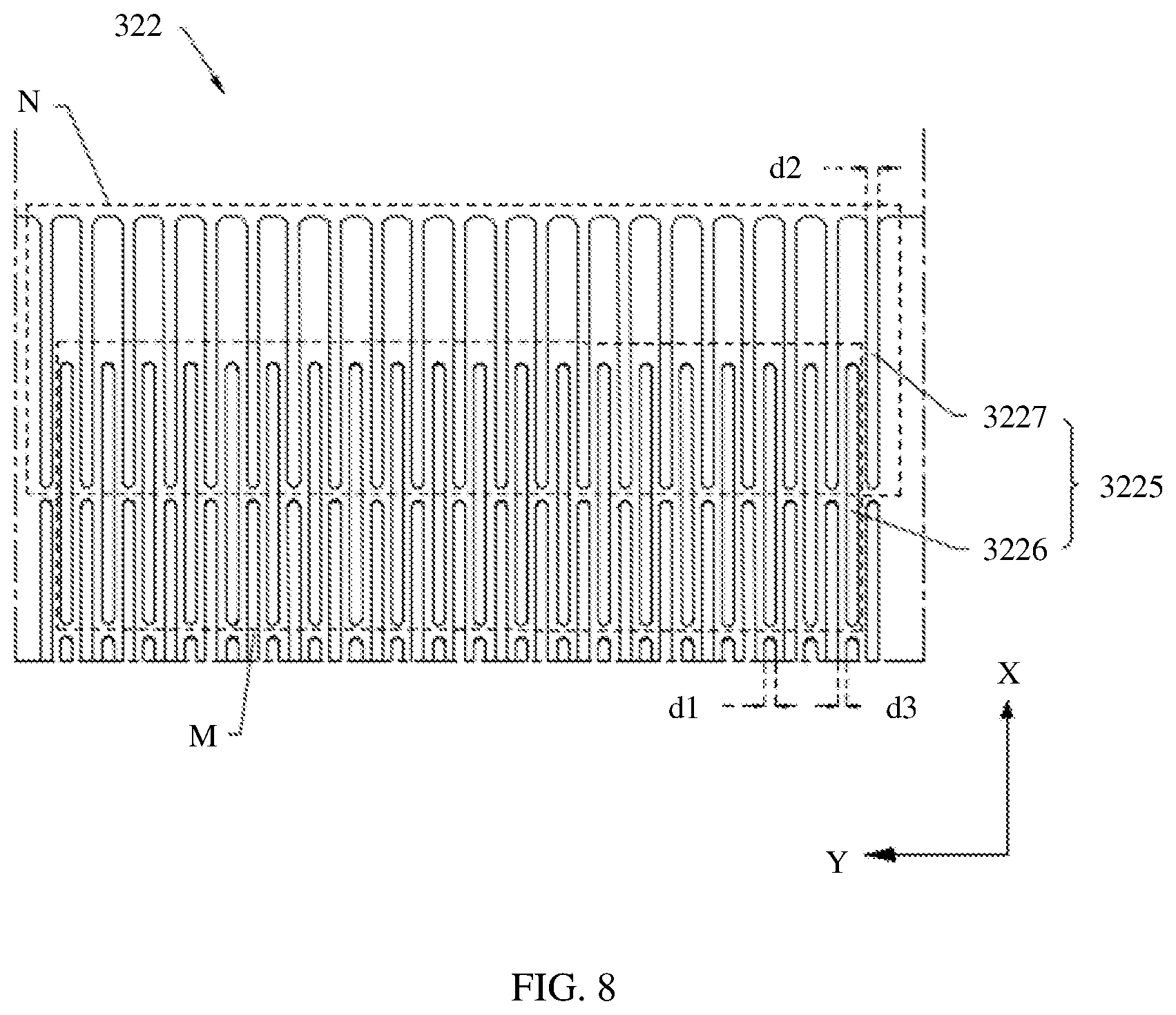 Patent US12314084 Figure 7 – Display module with a bendable region and non-bendable region, and electronic device