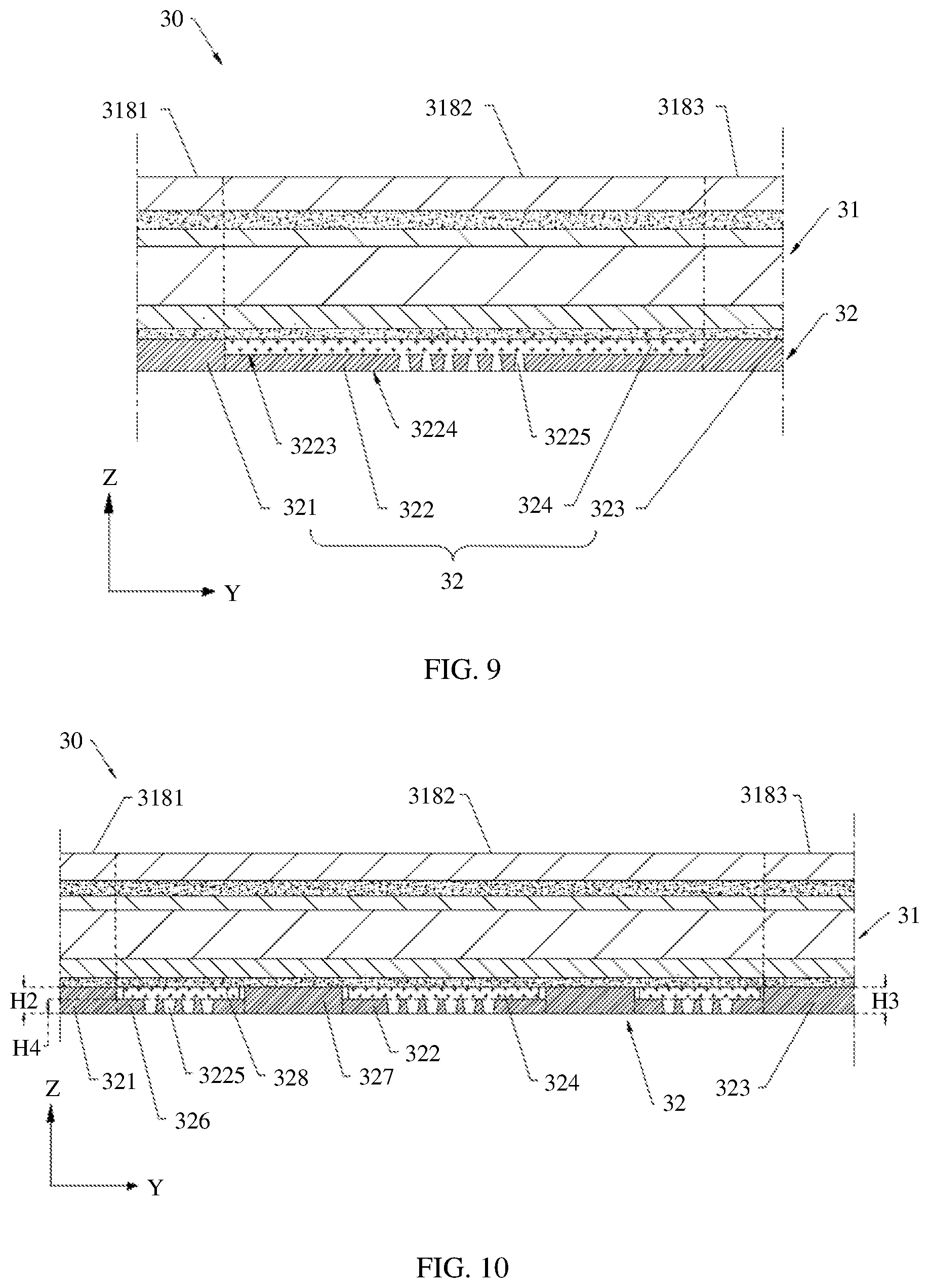 Patent US12314084 Figure 8 – Display module with a bendable region and non-bendable region, and electronic device