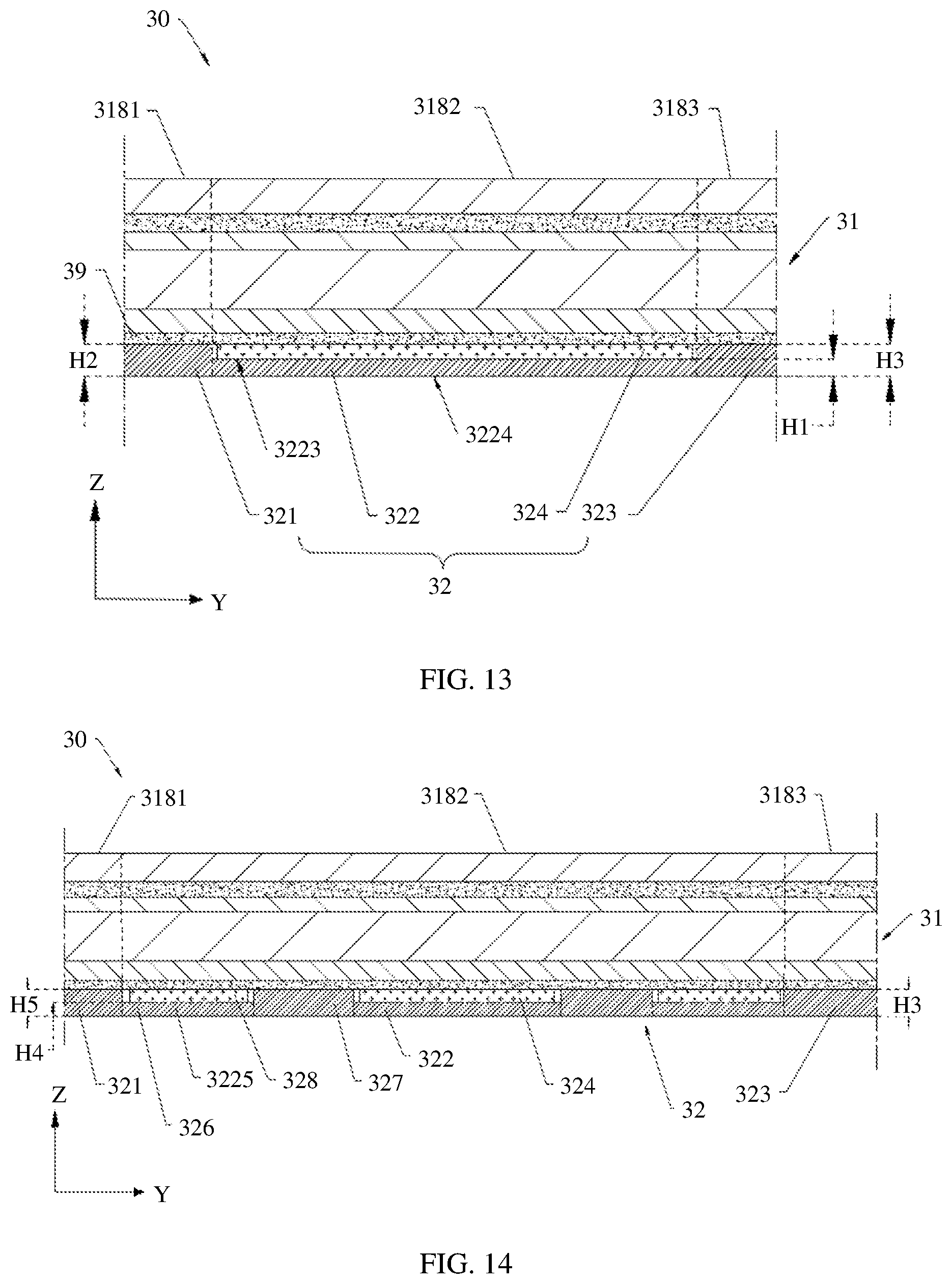 Patent US12314084 Figure 11 – Display module with a bendable region and non-bendable region, and electronic device