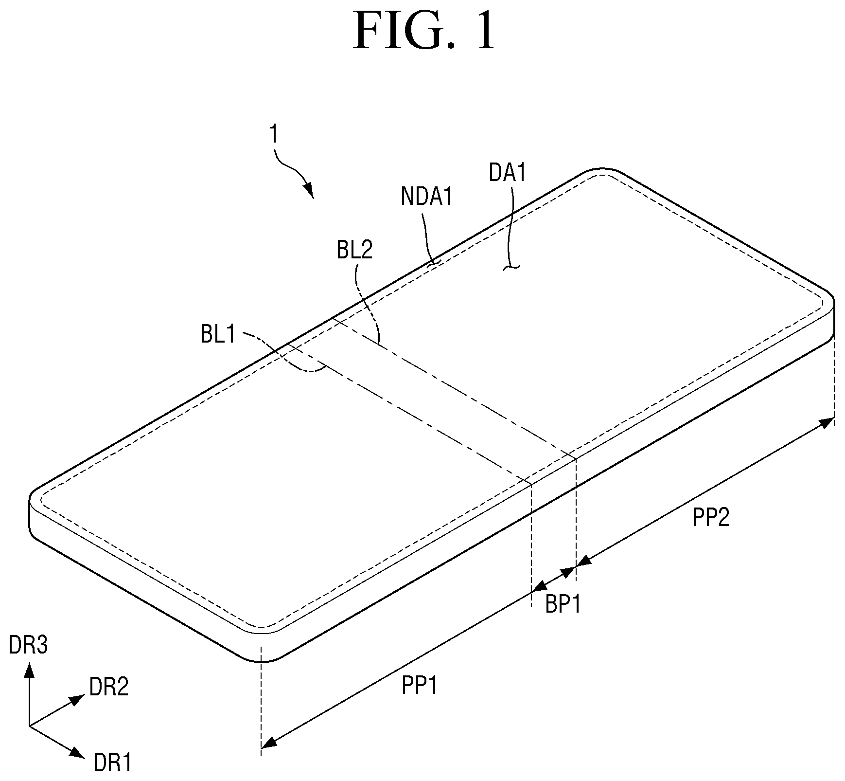 Patent US12314085 Figure 1 – Display device