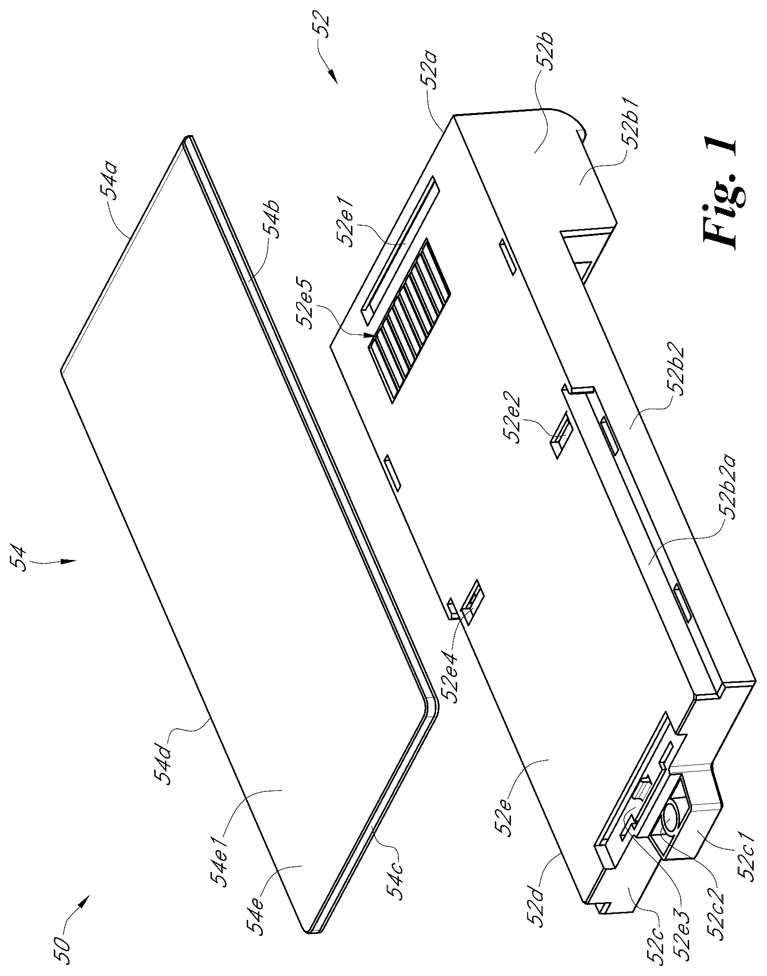 Patent US12314086 Figure 1 – Portable electronic device case accessory system