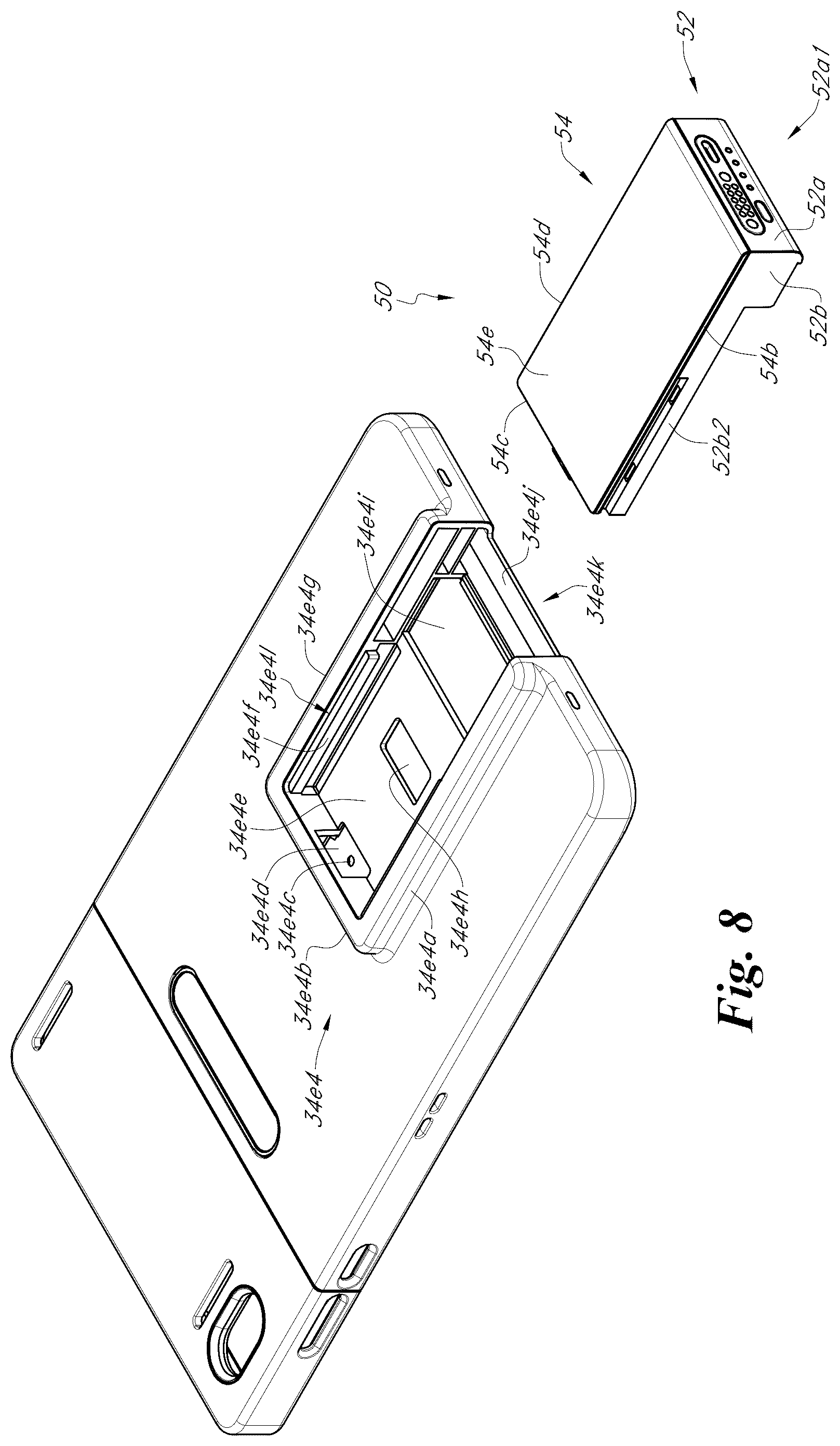 Patent US12314086 Figure 8 – Portable electronic device case accessory system