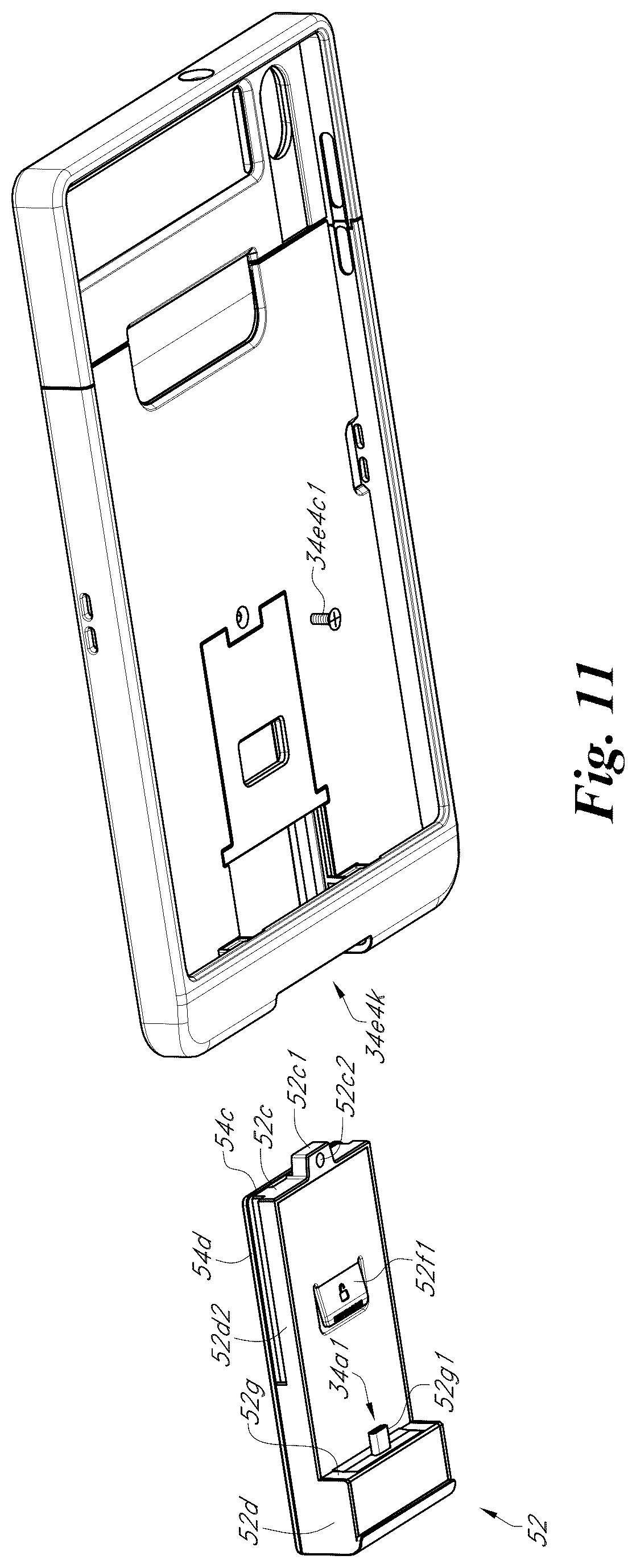 Patent US12314086 Figure 11 – Portable electronic device case accessory system