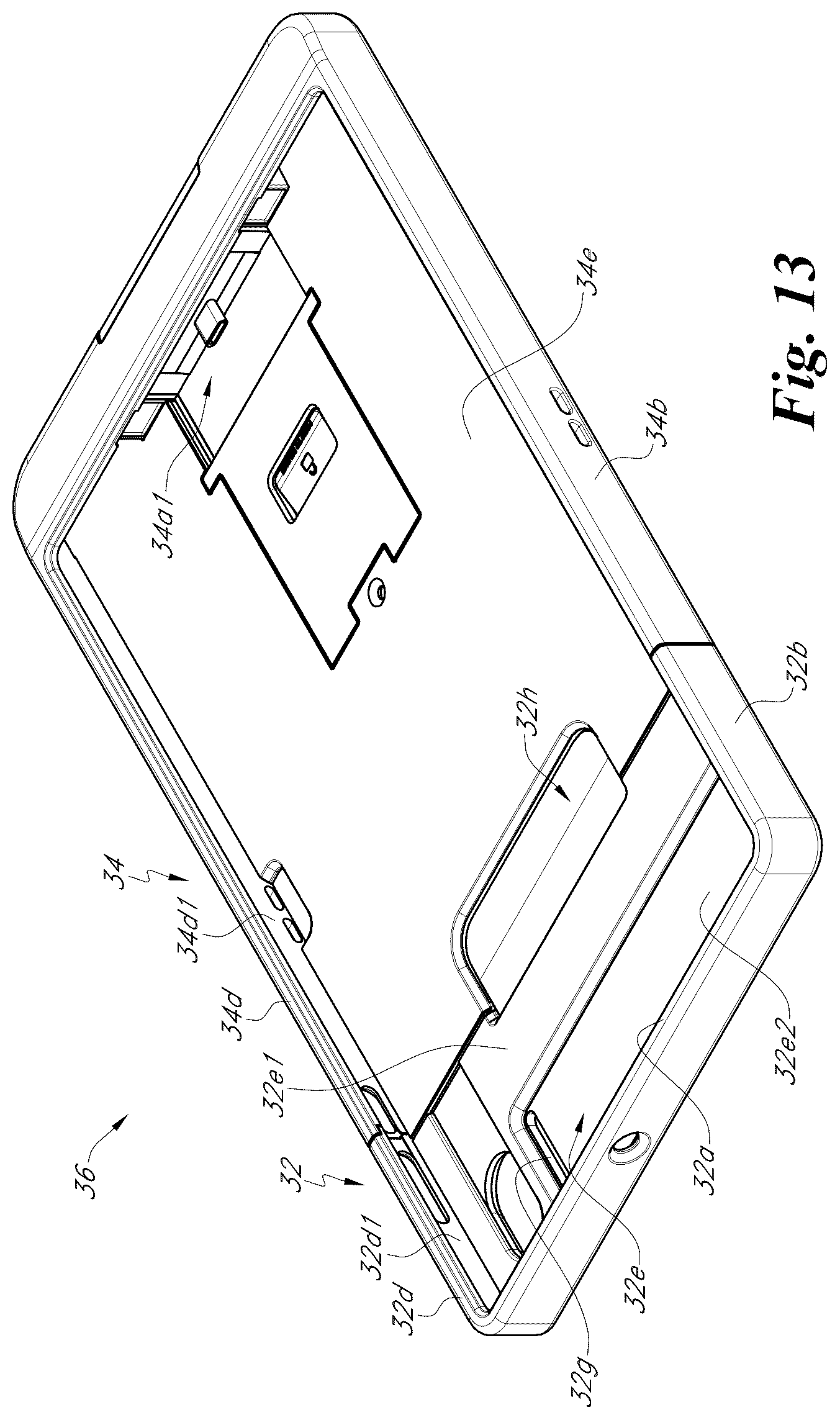 Patent US12314086 Figure 13 – Portable electronic device case accessory system
