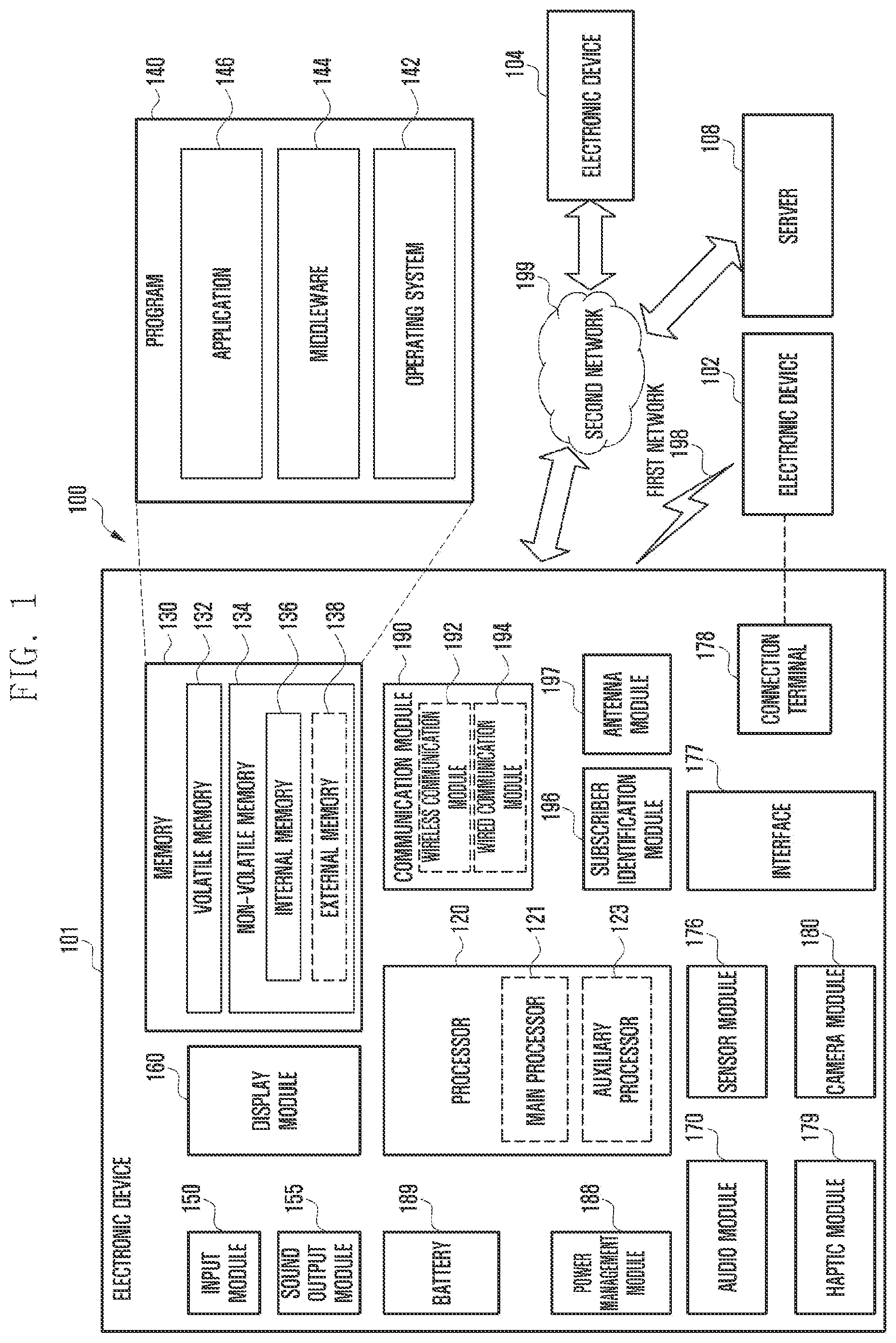 Patent US12314088 Figure 1 – Hinge apparatus and electronic device including the same