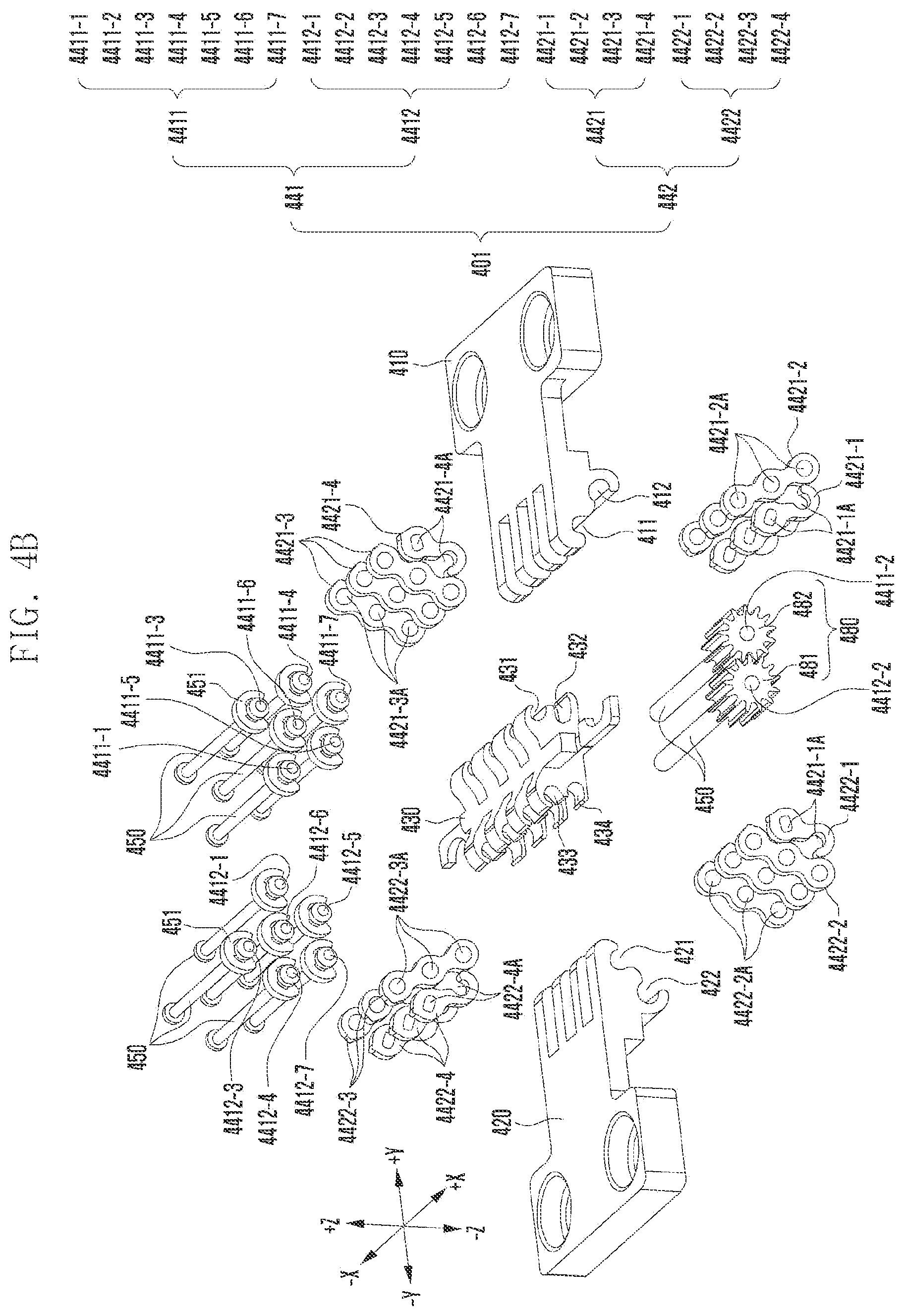 Patent US12314088 Figure 7 – Hinge apparatus and electronic device including the same