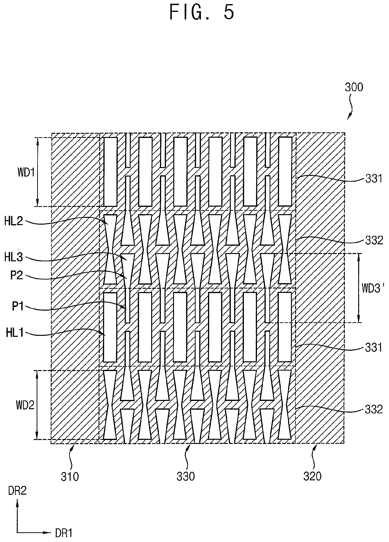 Patent US12314090 Figure 4 – Foldable display device having a flexible display module and a support with a patterned portion