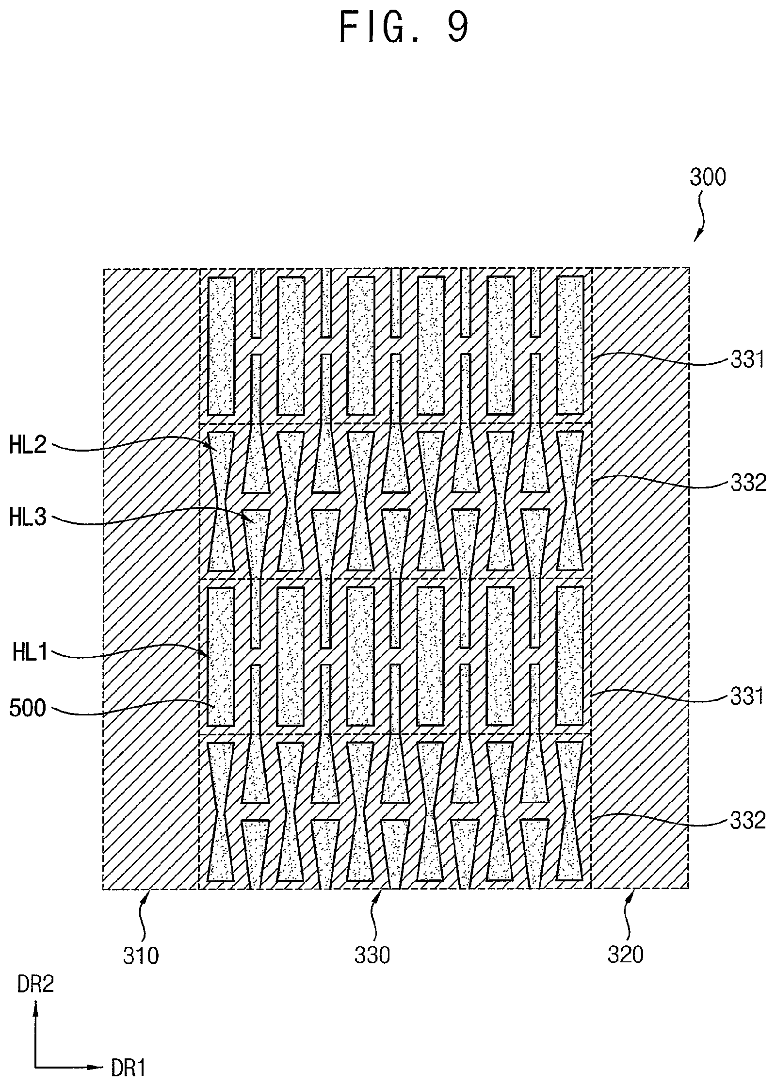 Patent US12314090 Figure 8 – Foldable display device having a flexible display module and a support with a patterned portion