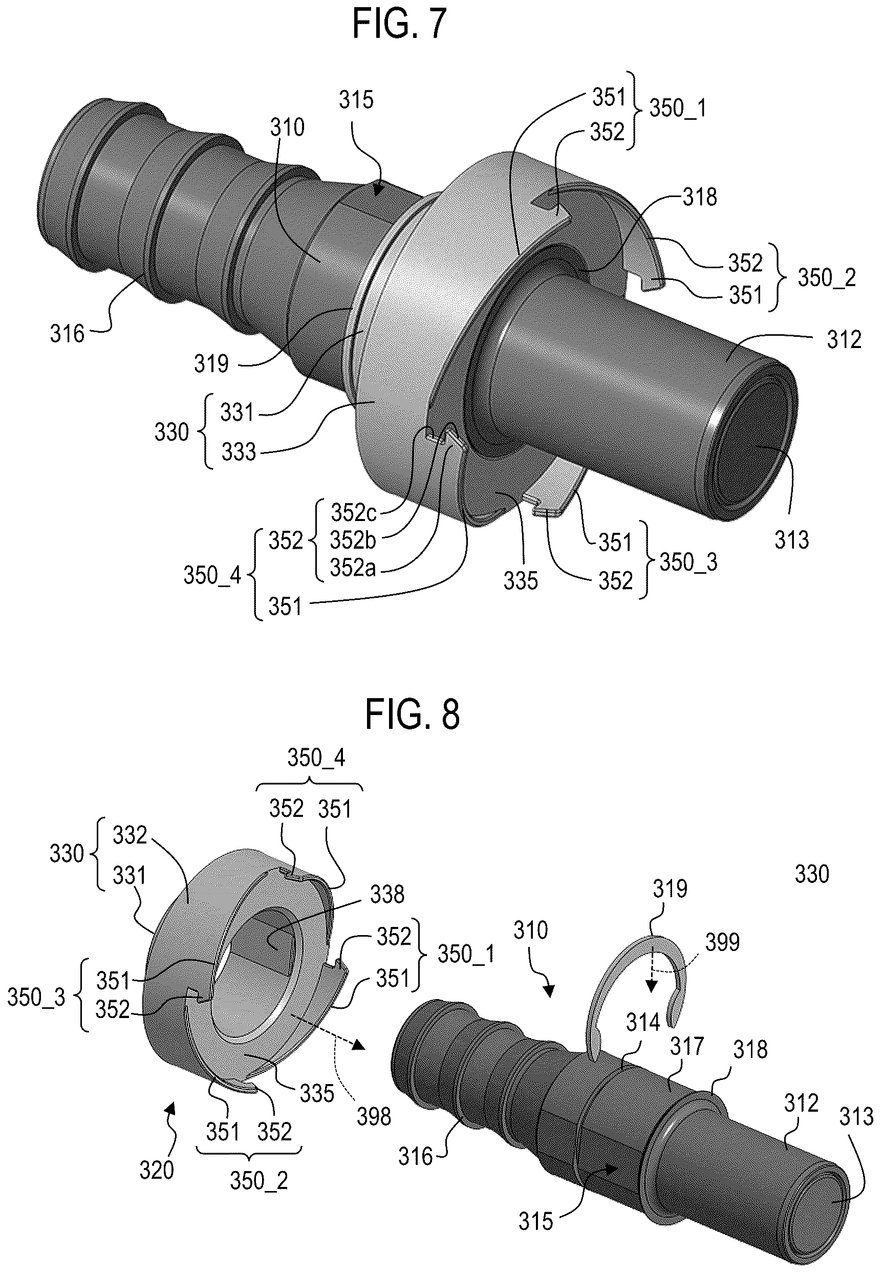 Patent US12314095 Figure 4 – Fluid couplings with magnetic latch assembly