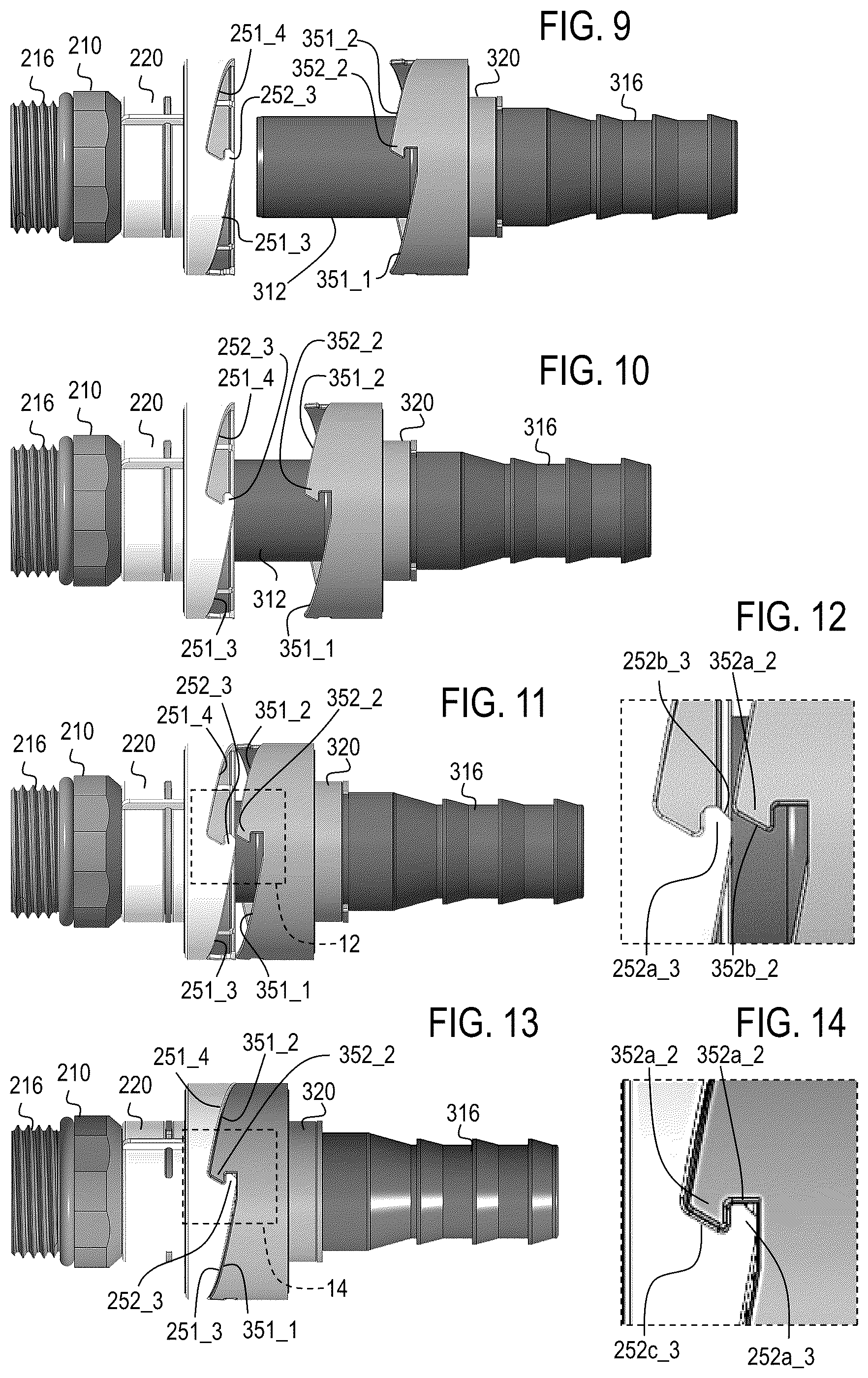 Patent US12314095 Figure 5 – Fluid couplings with magnetic latch assembly