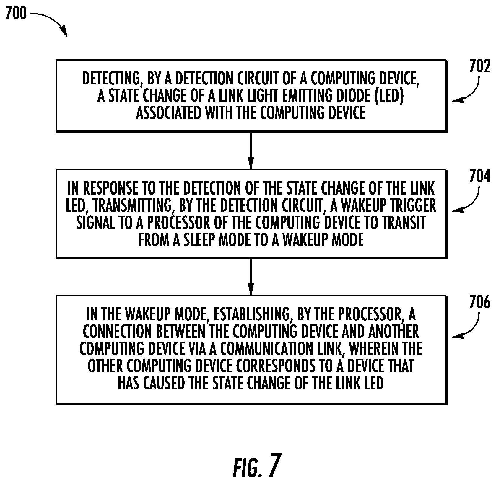 Patent US12314109 Figure 7 – Methods and systems for power management of readers