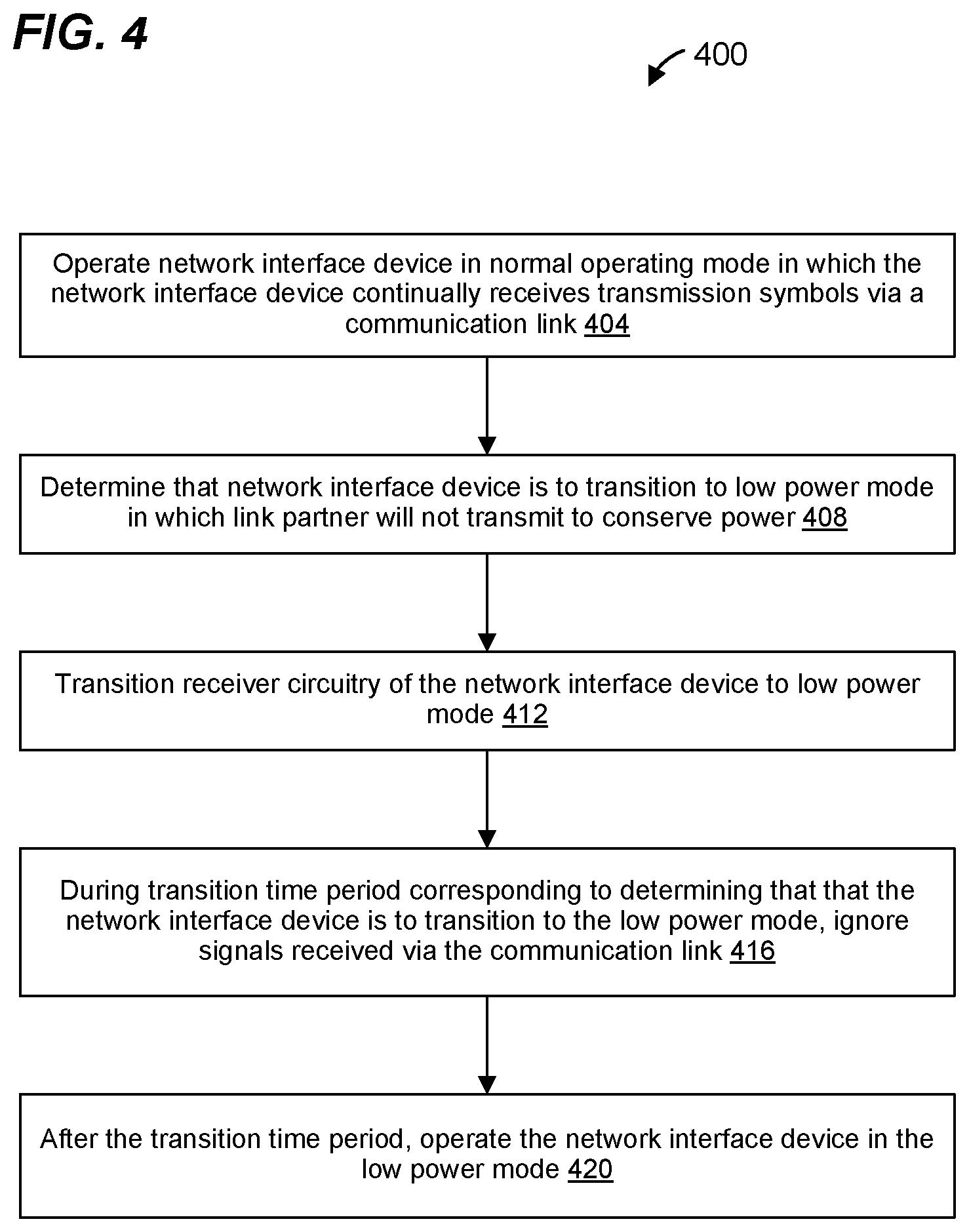 Patent US12314110 Figure 5 – Energy efficient ethernet (EEE) operation