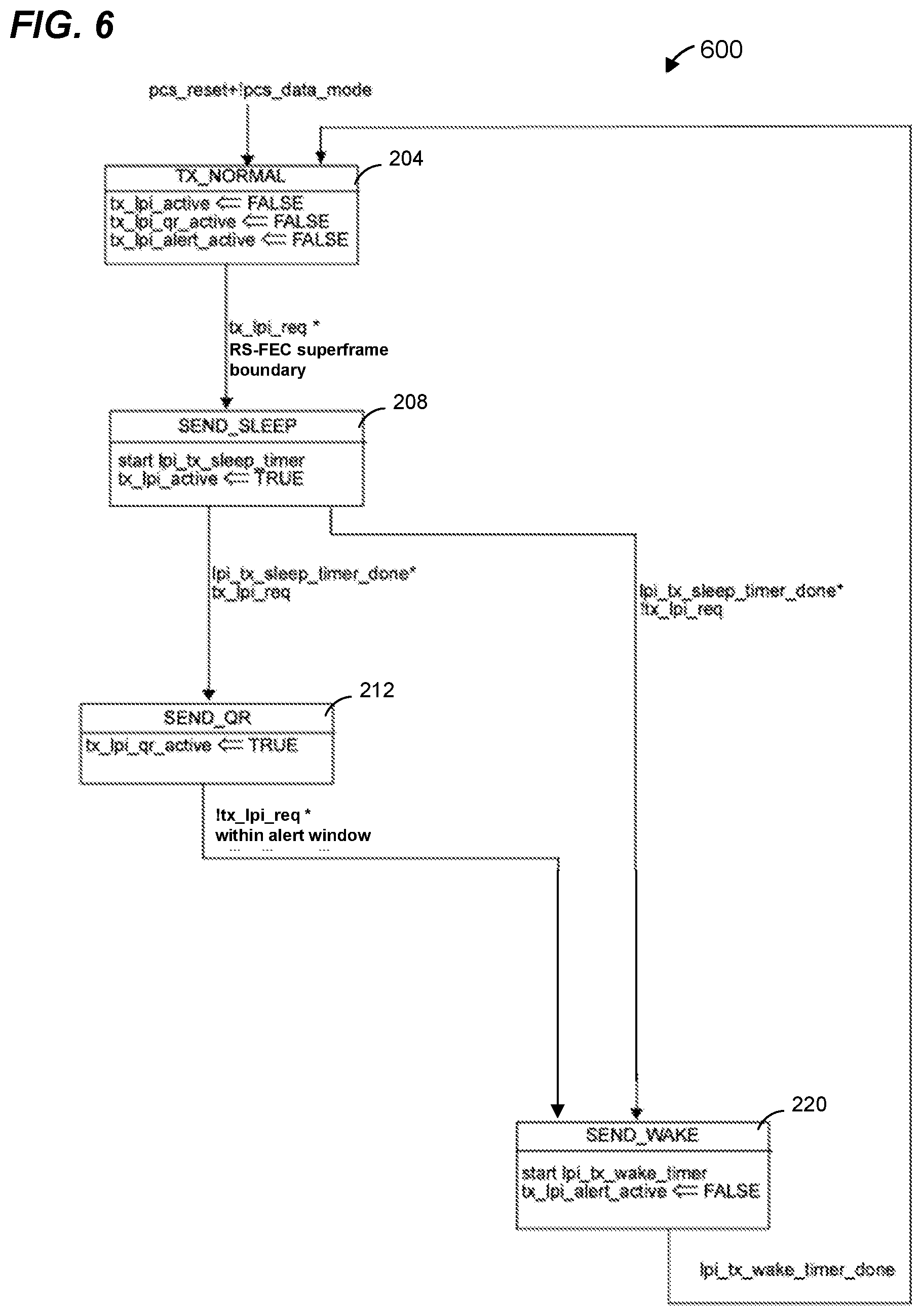 Patent US12314110 Figure 7 – Energy efficient ethernet (EEE) operation
