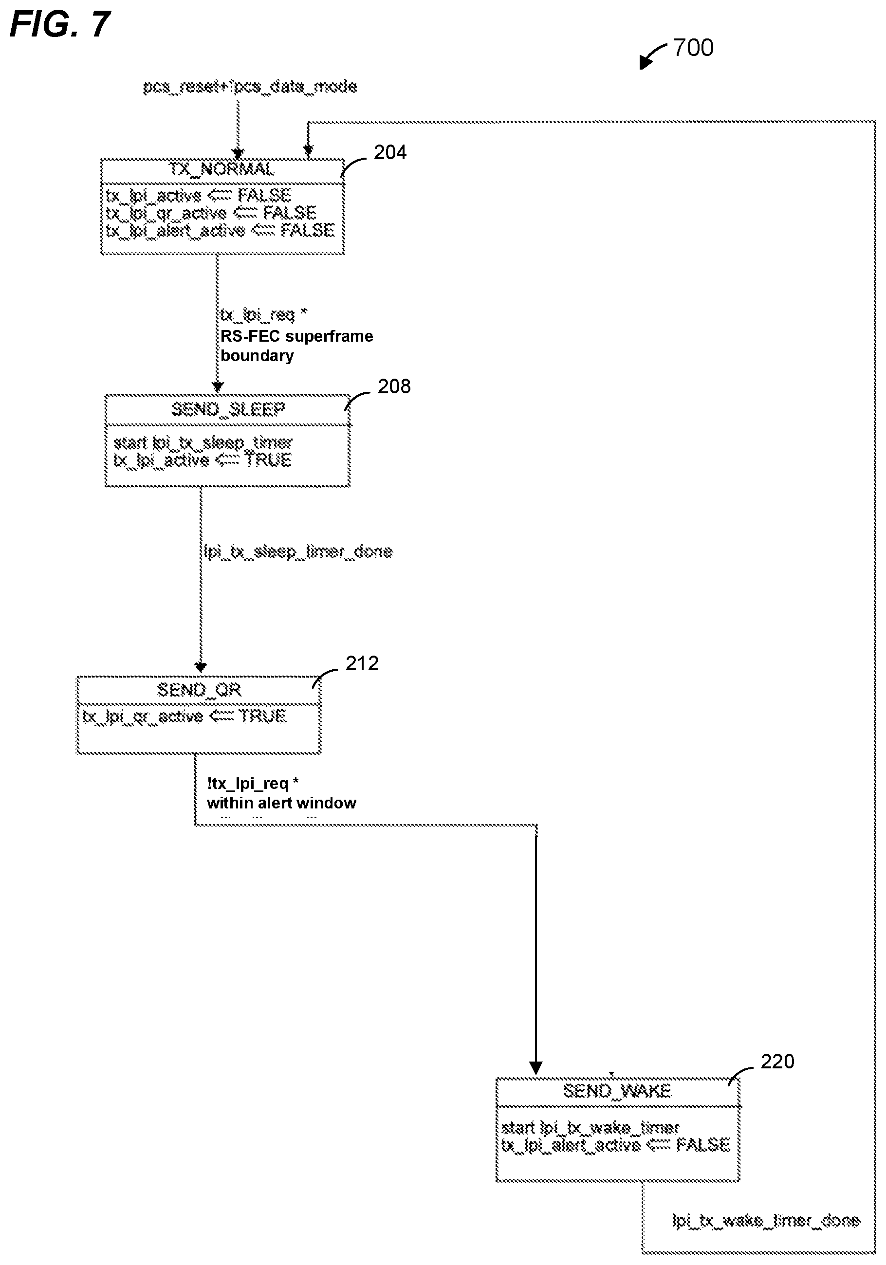 Patent US12314110 Figure 8 – Energy efficient ethernet (EEE) operation