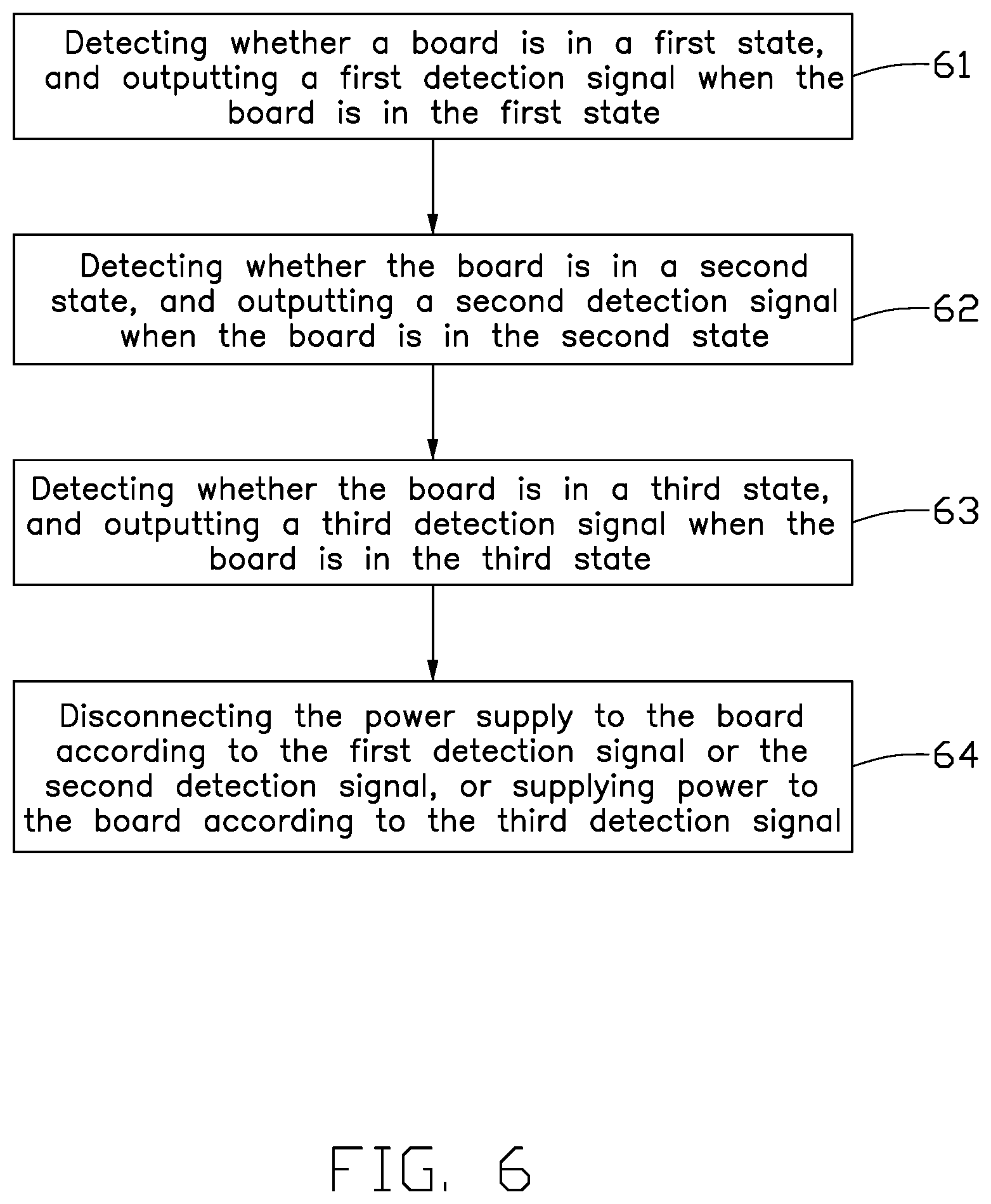 Patent US12314118 Figure 6 – Circuit preventing supply of power to board incorrectly or unstably installed, method, and server system