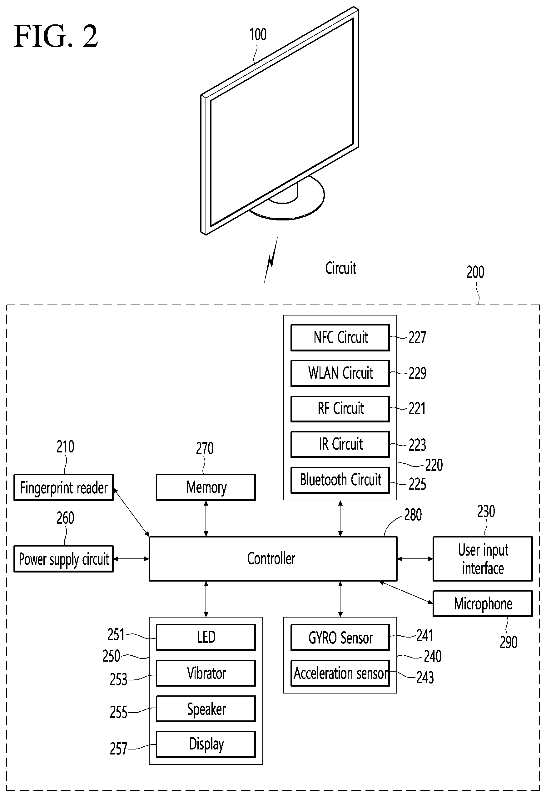 Patent US12314151 Figure 2 – Display device and operating method thereof