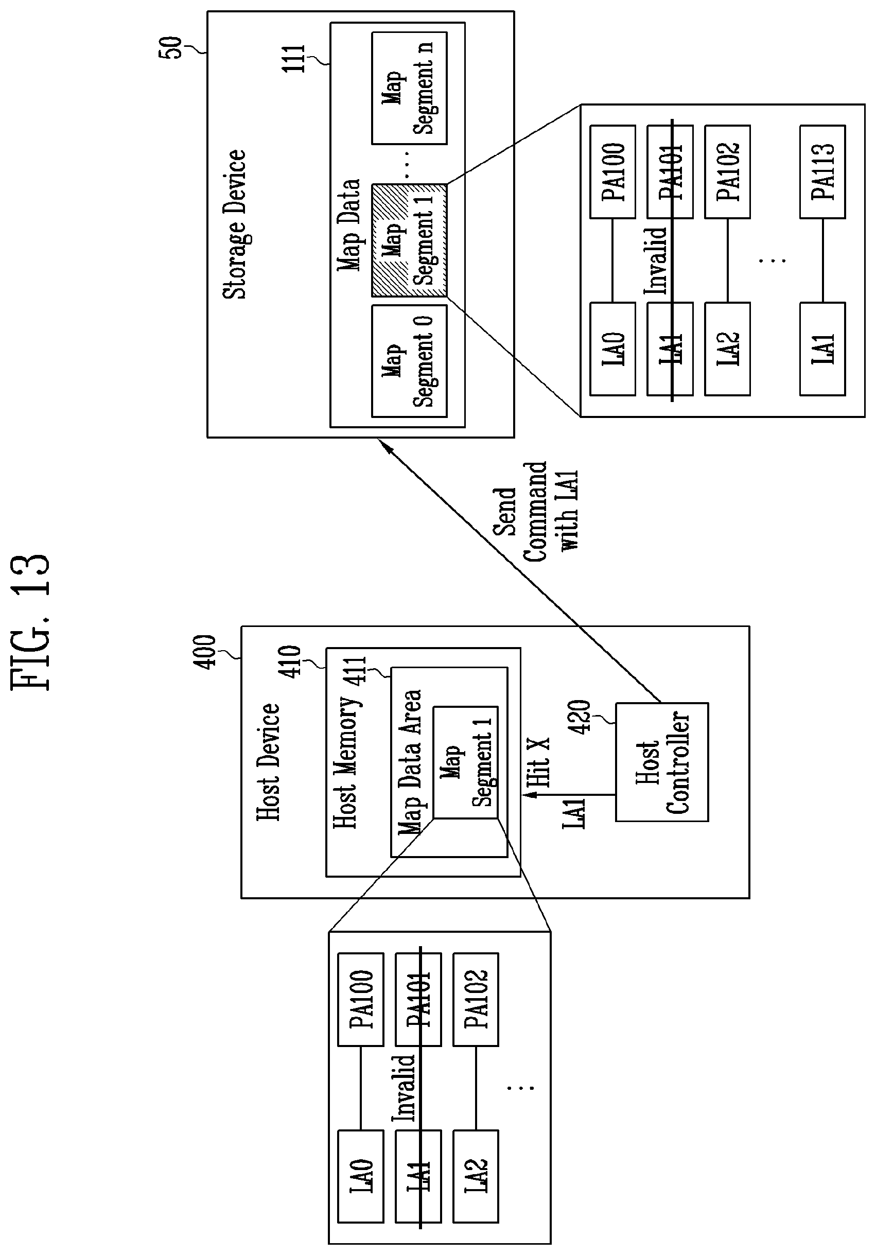 Patent US12314167 Figure 13 – Storage device, host device, and electronic device to manage data corresponding to changed mapping information
