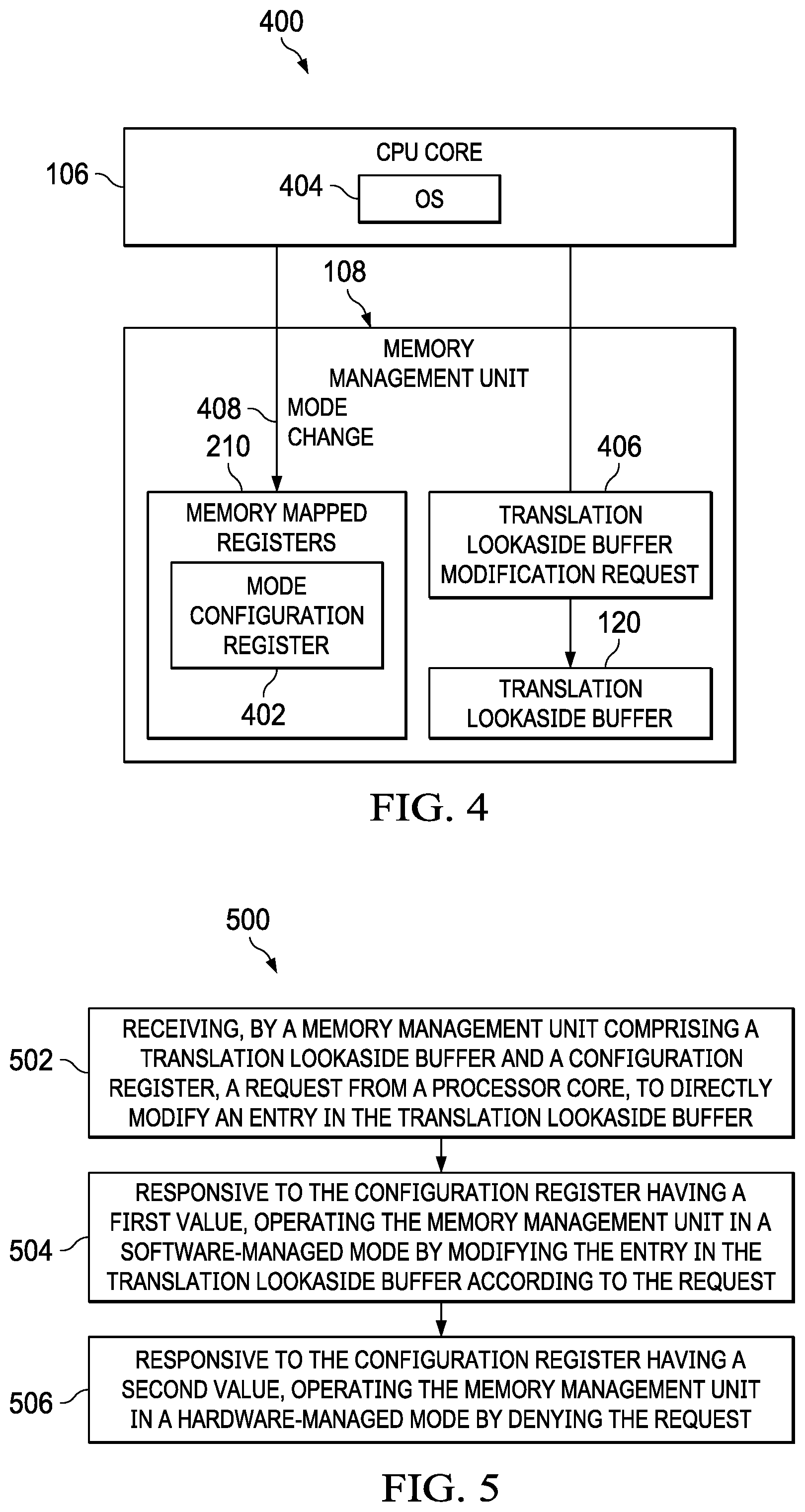 Patent US12314187 Figure 5 – Software-hardware memory management modes