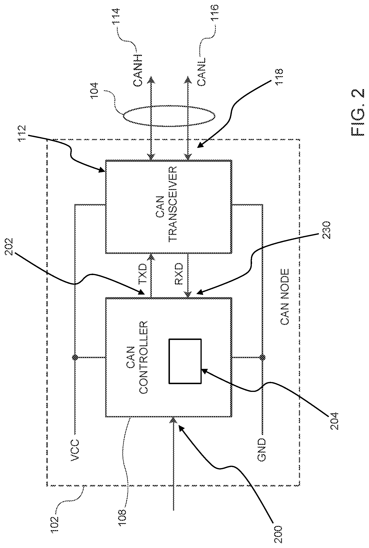 Patent US12314203 Figure 2 – Can controller, can device and method for the can controller